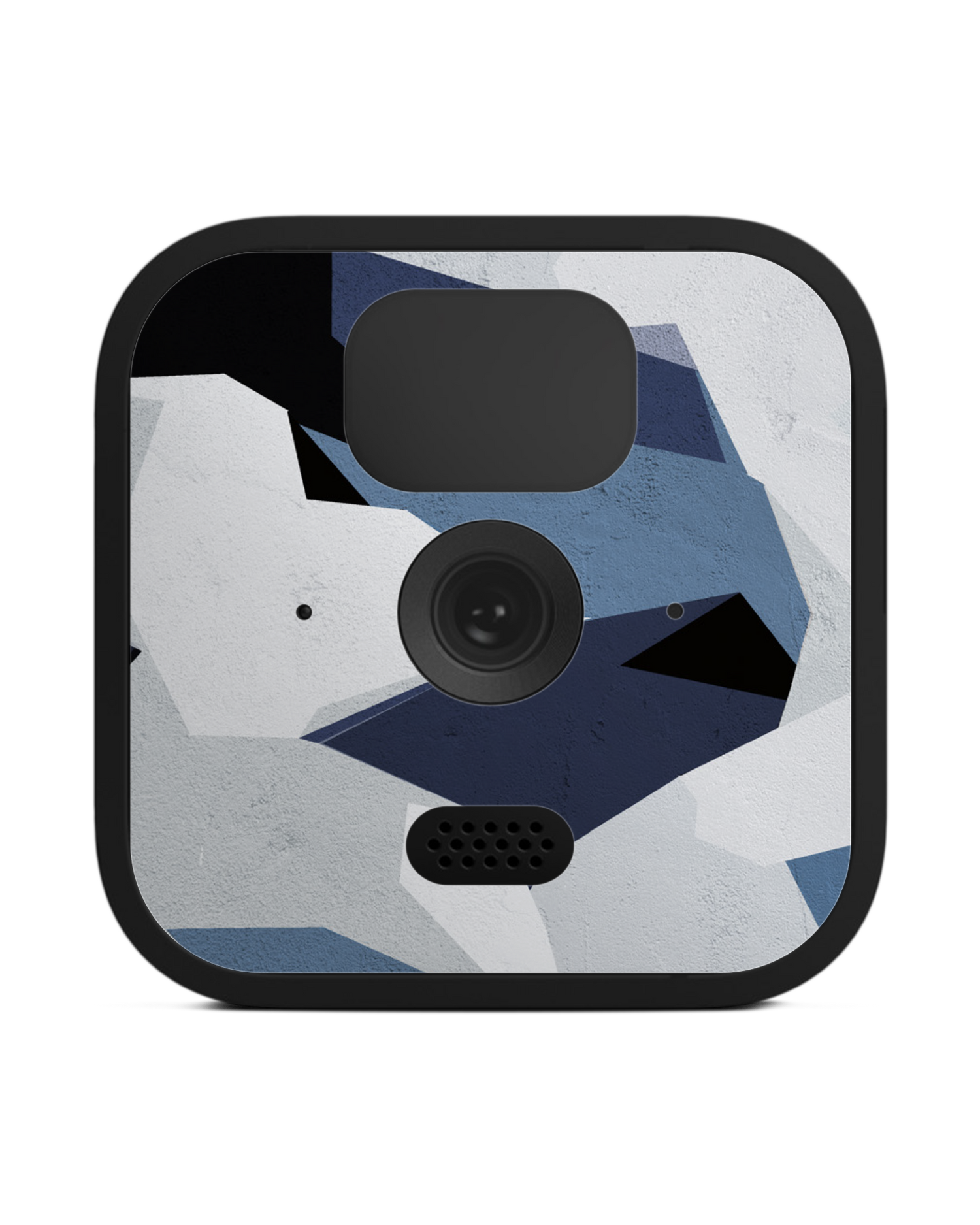 Geometric Camo Blue Kamera Aufkleber Blink Outdoor (2020): Vorderansicht