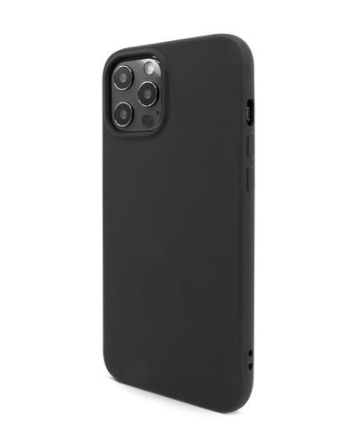 Schwarze Silikon Handyhülle für iPhone 12 Pro Max