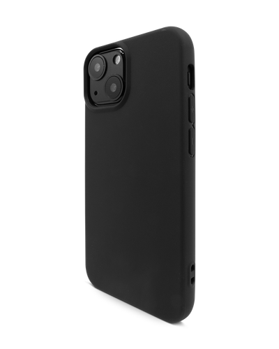 Schwarze Silikon Handyhülle für iPhone 13 mini