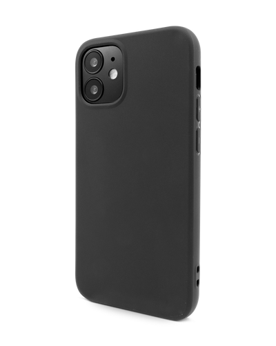 Schwarze Silikon Handyhülle für iPhone 12 mini