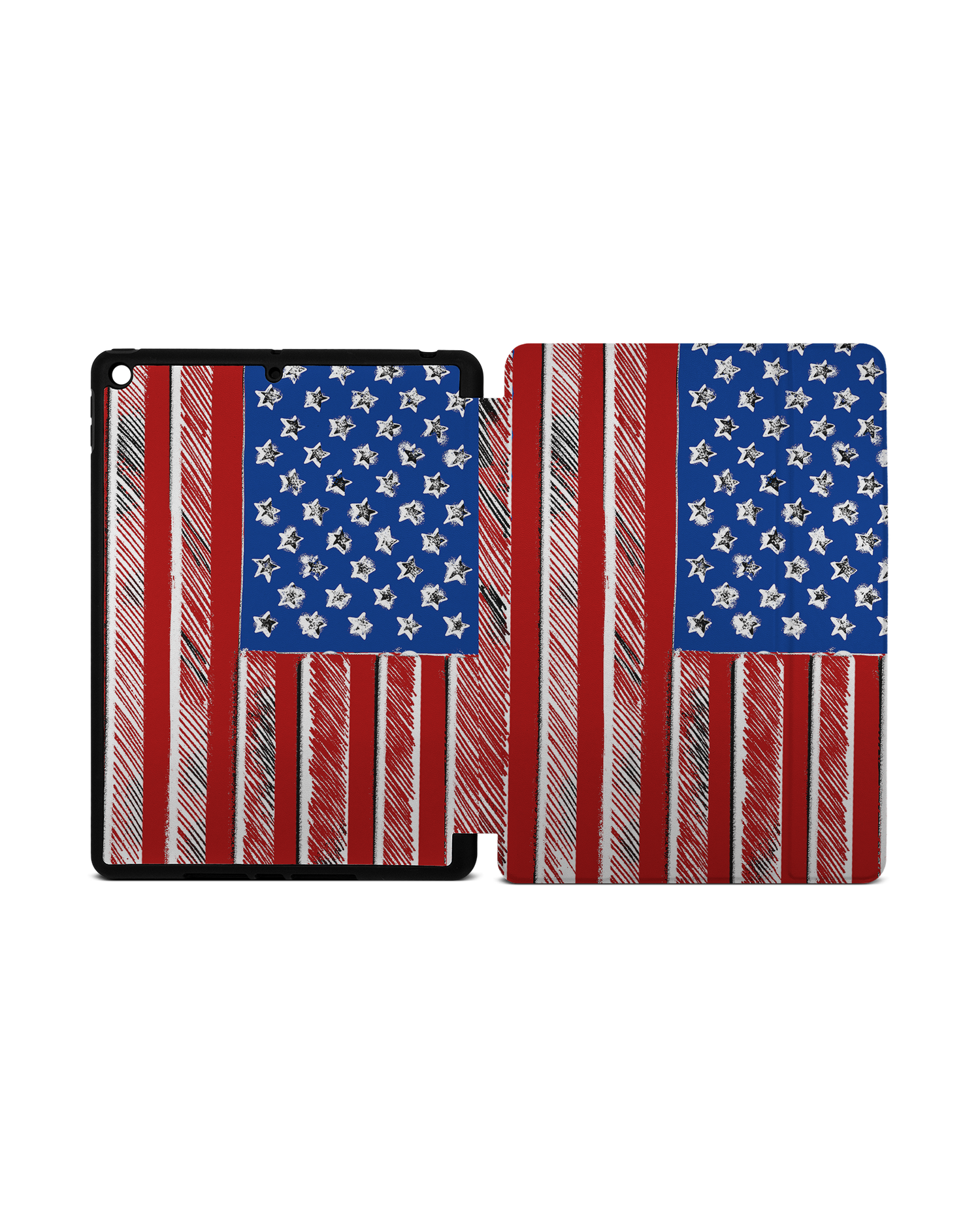 American Flag Color iPad Hülle mit Stifthalter Apple iPad 9 10.2