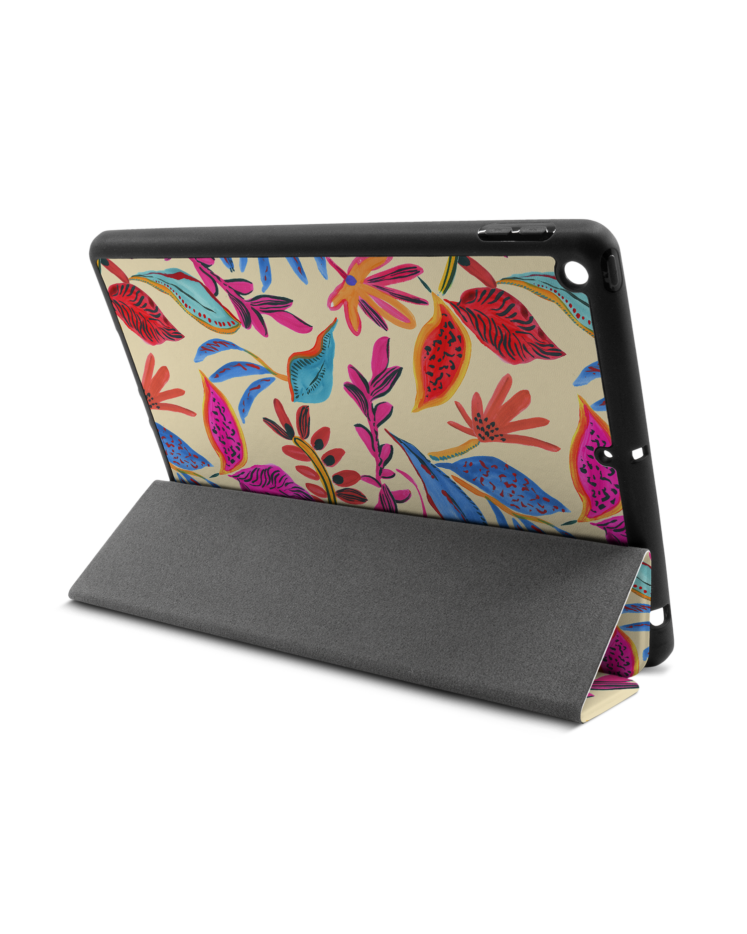 Painterly Spring Leaves iPad Hülle mit Stifthalter Apple iPad 9 10.2