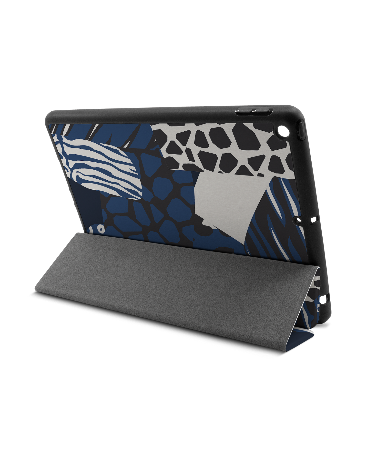 Animal Print Patchwork iPad Hülle mit Stifthalter Apple iPad 9 10.2