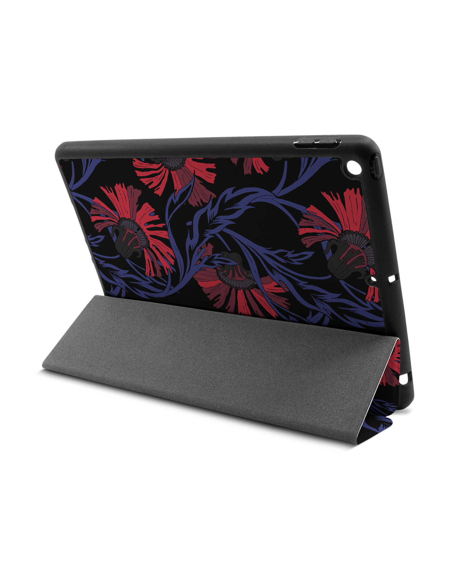 Midnight Floral iPad Hülle mit Stifthalter Apple iPad 9 10.2