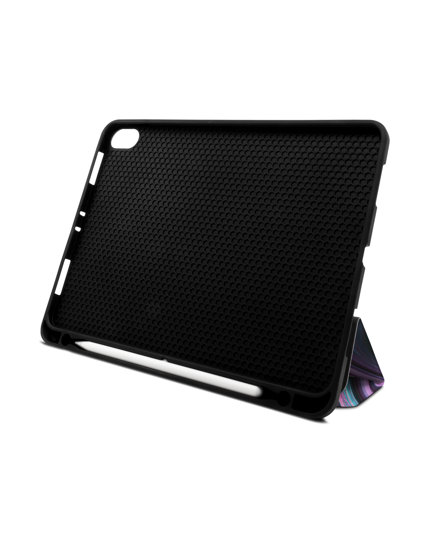 Digital Swirl iPad Hülle mit Stifthalter Apple iPad Pro 11'' (2018): Aufgestellt im Querformat von vorne