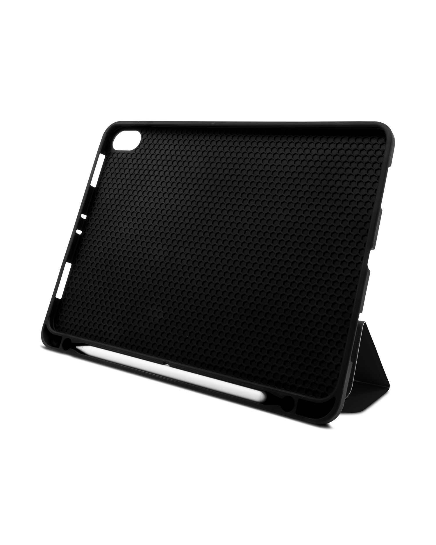 BLACK iPad Hülle mit Stifthalter Apple iPad Pro 11'' (2018): Aufgestellt im Querformat von vorne