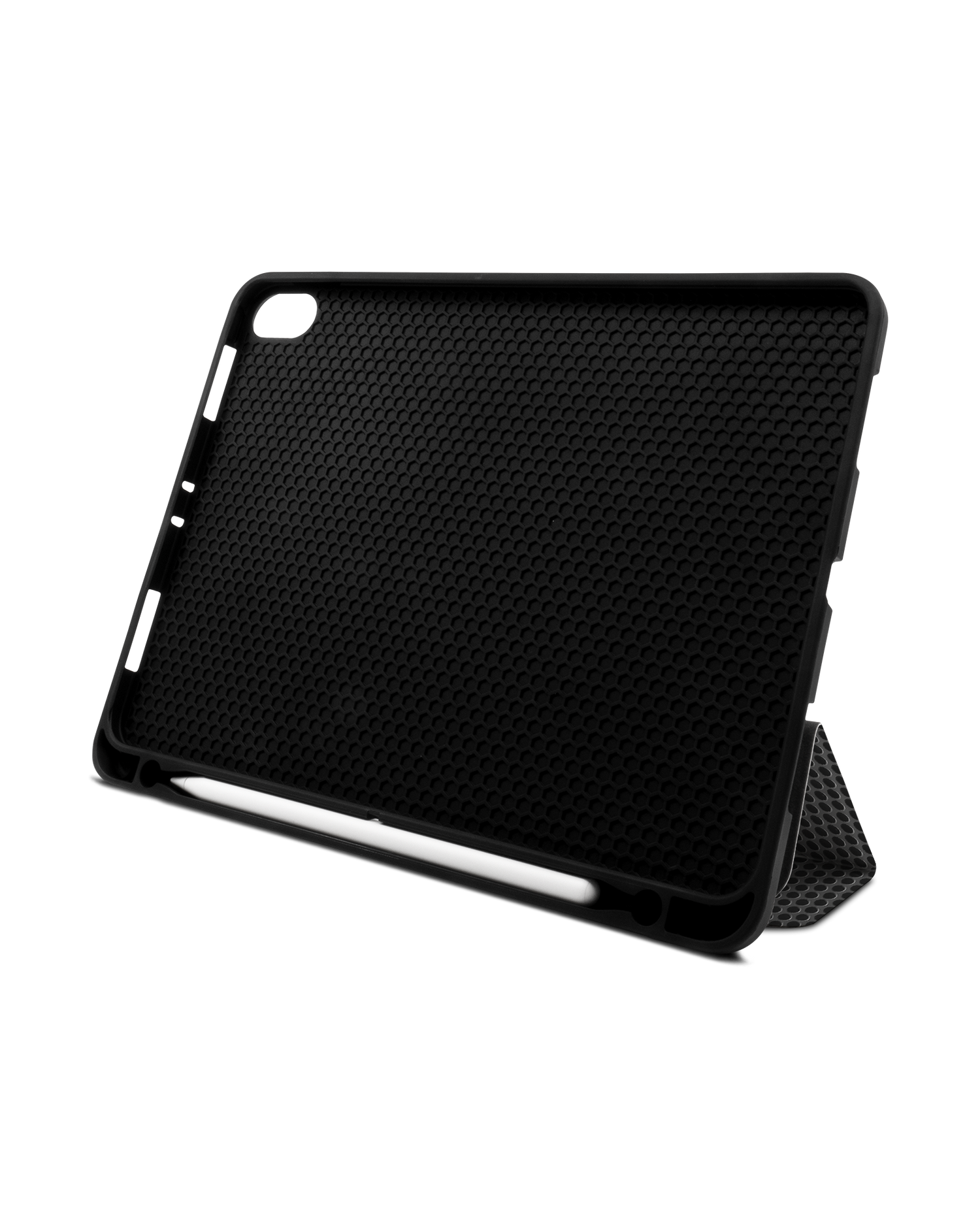 Carbon II iPad Hülle mit Stifthalter Apple iPad Pro 11'' (2018): Aufgestellt im Querformat von vorne