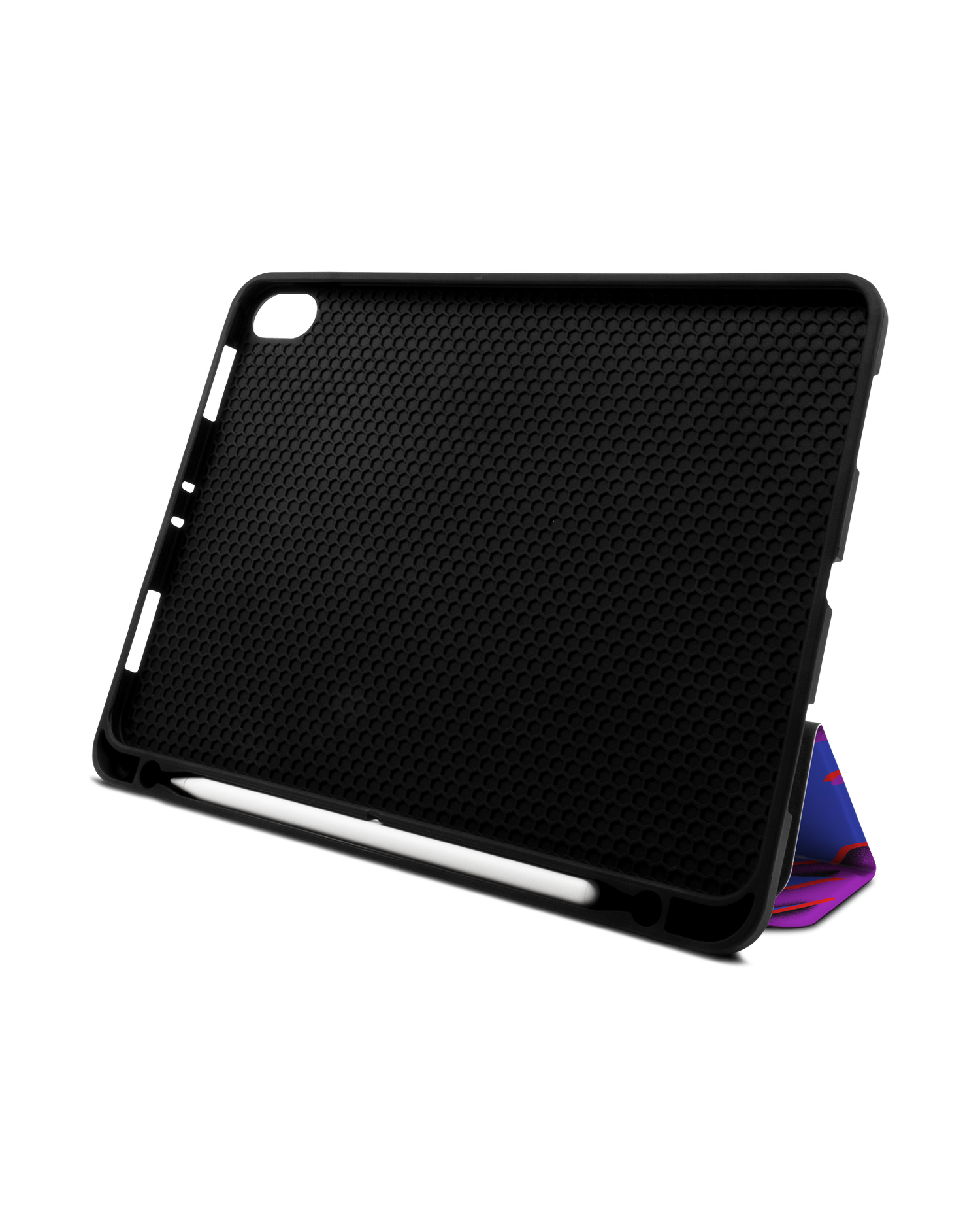 Electric Ocean 2 iPad Hülle mit Stifthalter Apple iPad Pro 11'' (2018): Aufgestellt im Querformat von vorne