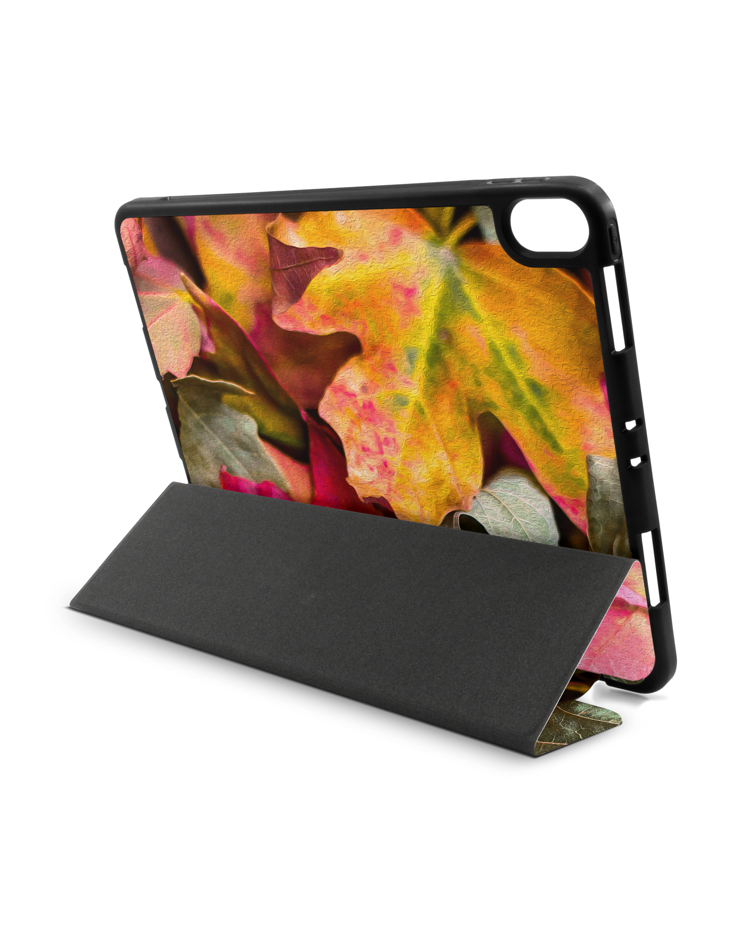 Autumn Leaves iPad Hülle mit Stifthalter Apple iPad Pro 11'' (2018): Aufgestellt im Querformat von hinten