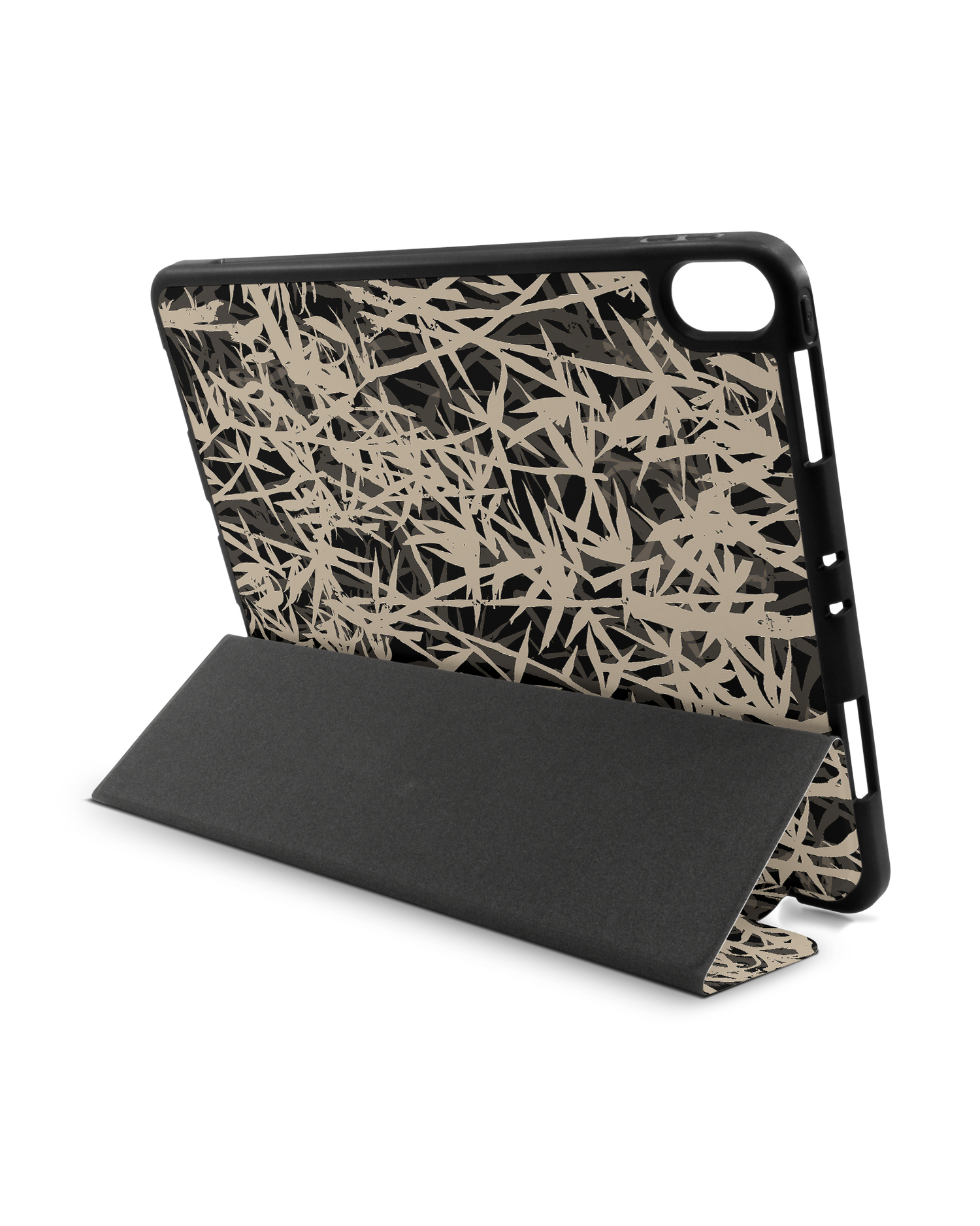 Bamboo Pattern iPad Hülle mit Stifthalter Apple iPad Pro 11'' (2018): Aufgestellt im Querformat von hinten