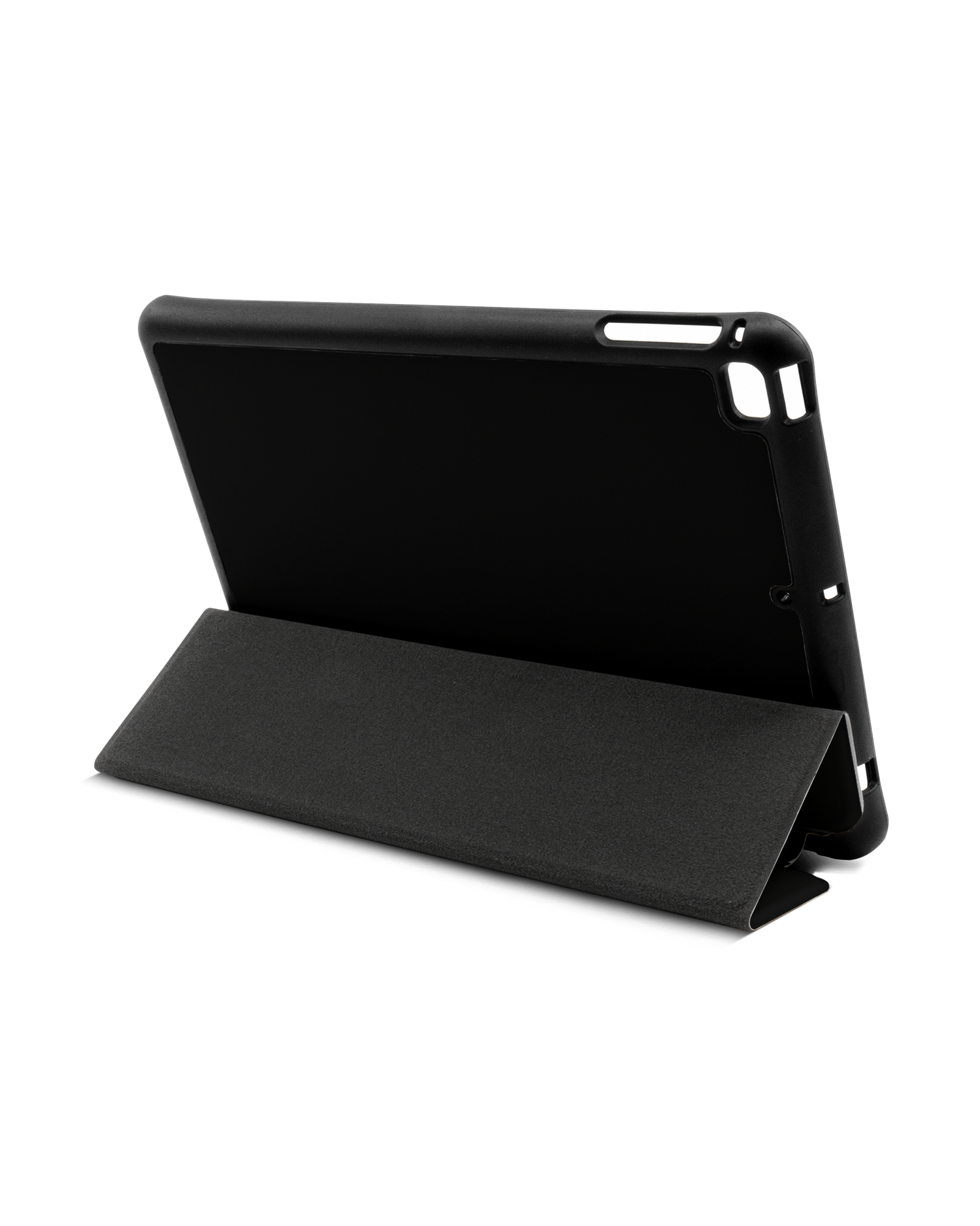 BLACK iPad Hülle mit Stifthalter Apple iPad mini 5 (2019): Aufgestellt im Querformat von hinten
