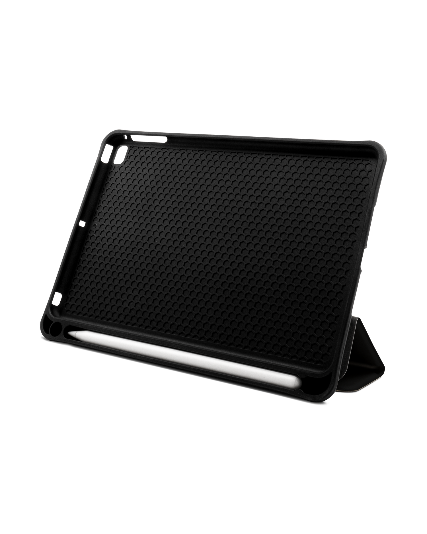 BLACK iPad Hülle mit Stifthalter Apple iPad mini 5 (2019): Aufgestellt im Querformat von vorne