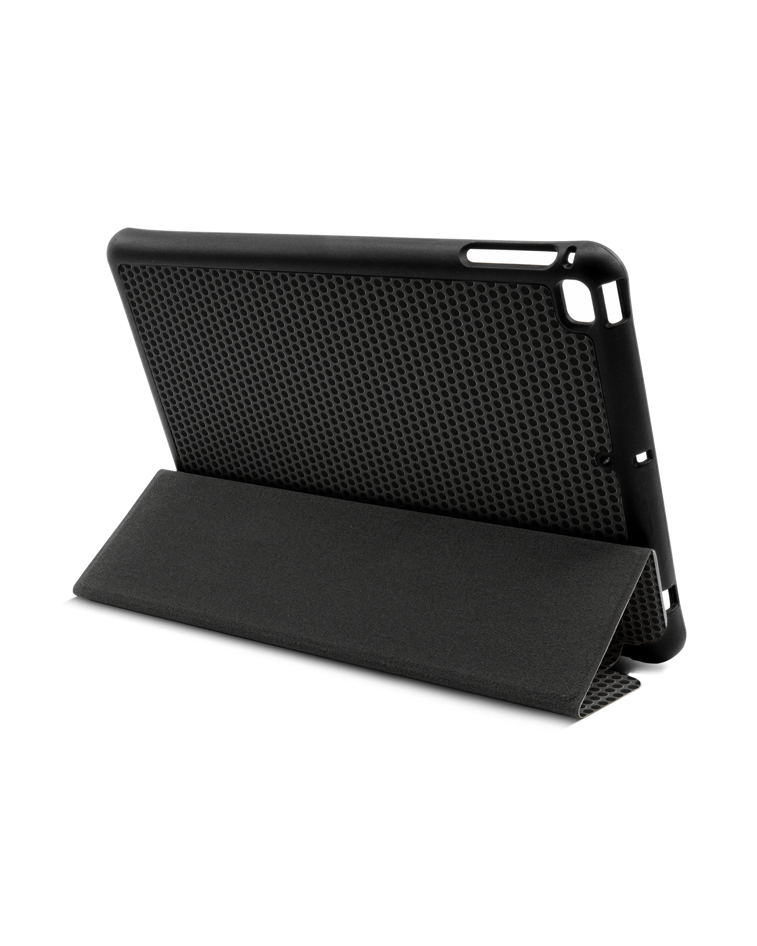 Carbon II iPad Hülle mit Stifthalter Apple iPad mini 5 (2019): Aufgestellt im Querformat von hinten