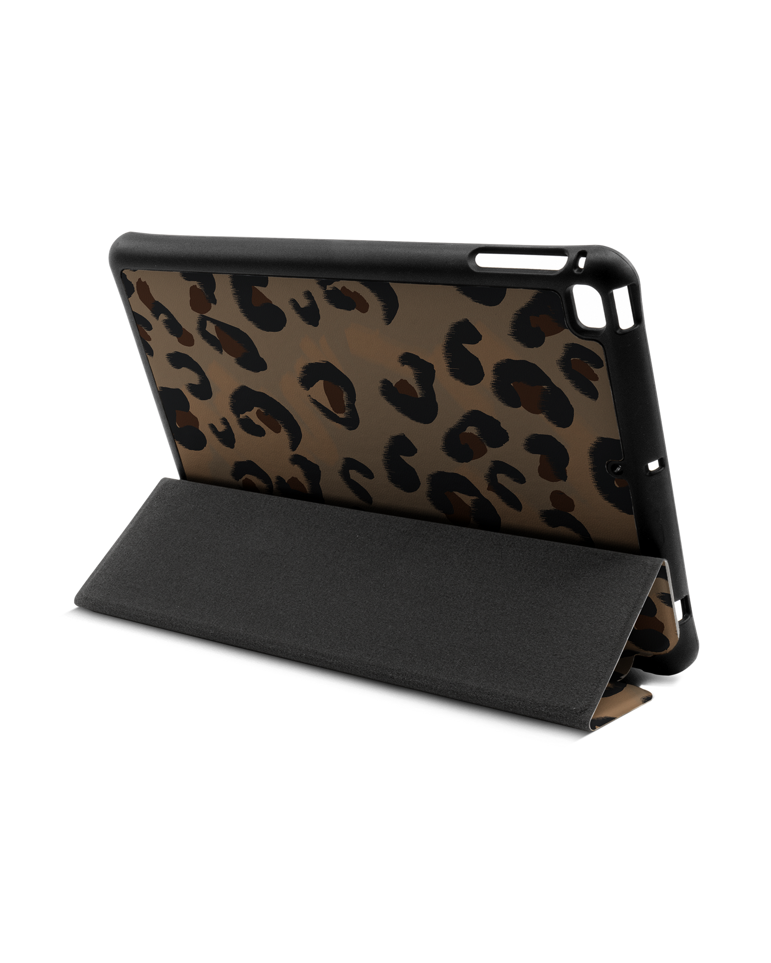 Leopard Repeat iPad Hülle mit Stifthalter Apple iPad mini 5 (2019): Aufgestellt im Querformat von hinten