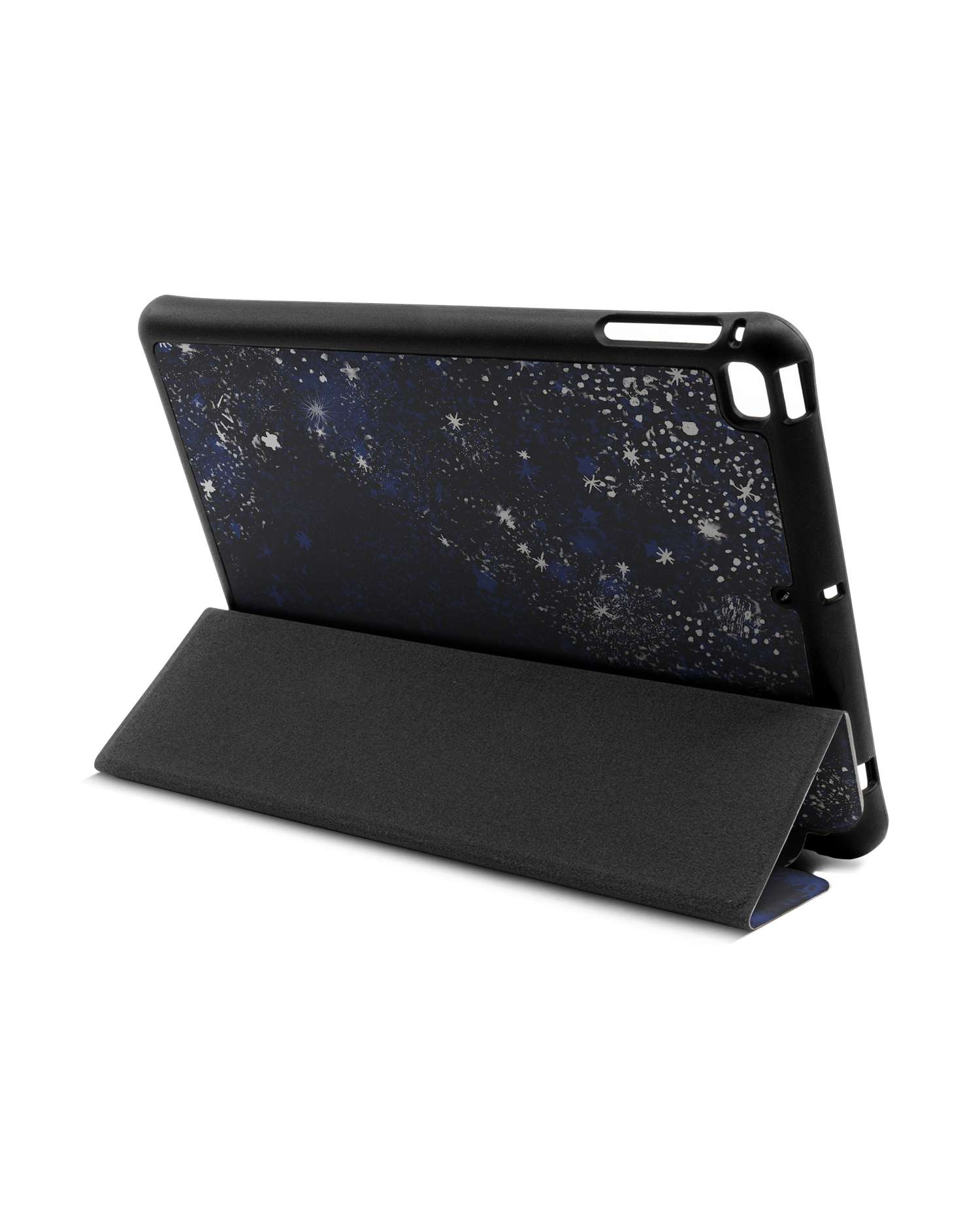 Starry Night Sky iPad Hülle mit Stifthalter Apple iPad mini 5 (2019): Aufgestellt im Querformat von hinten