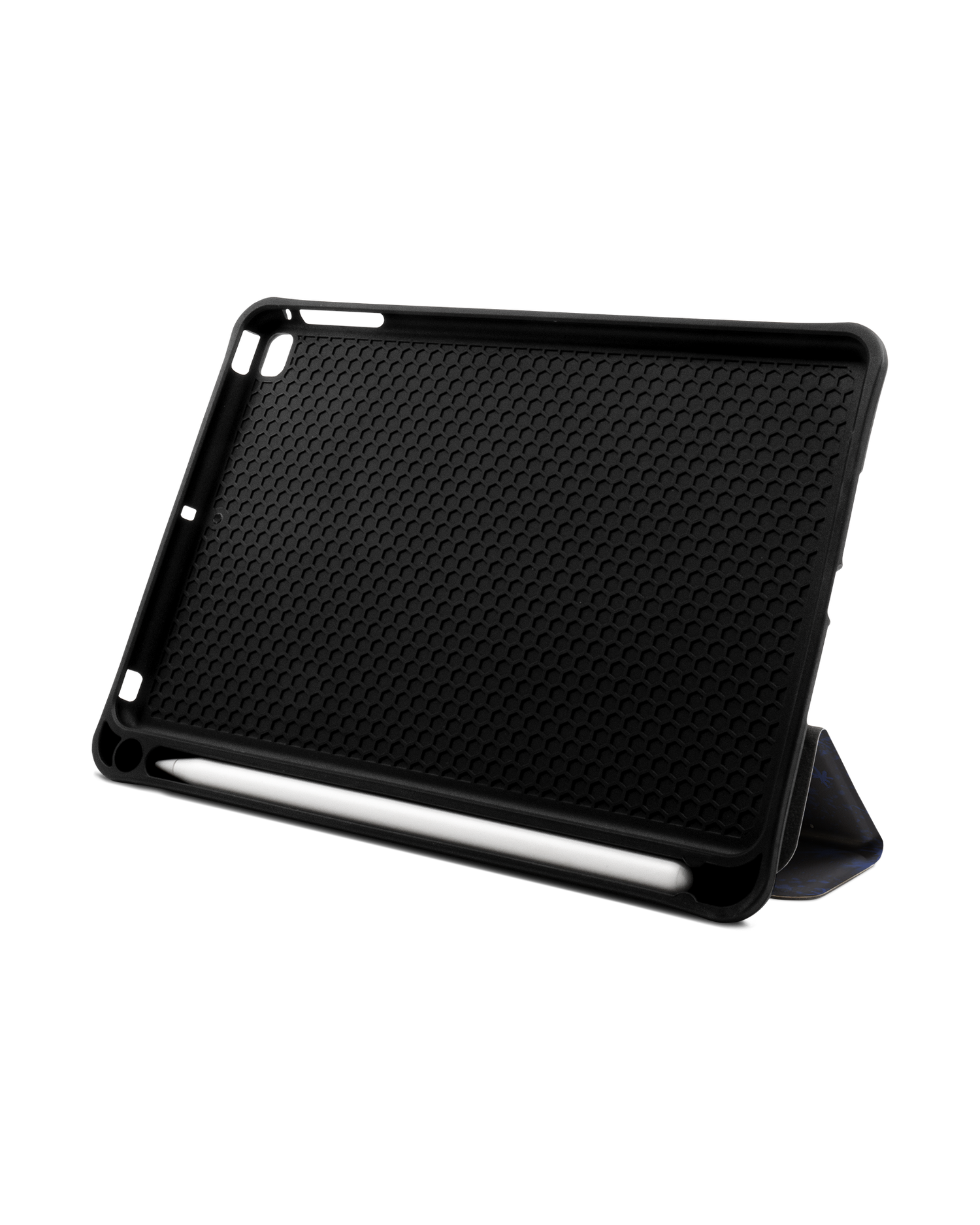 Starry Night Sky iPad Hülle mit Stifthalter Apple iPad mini 5 (2019): Aufgestellt im Querformat von vorne