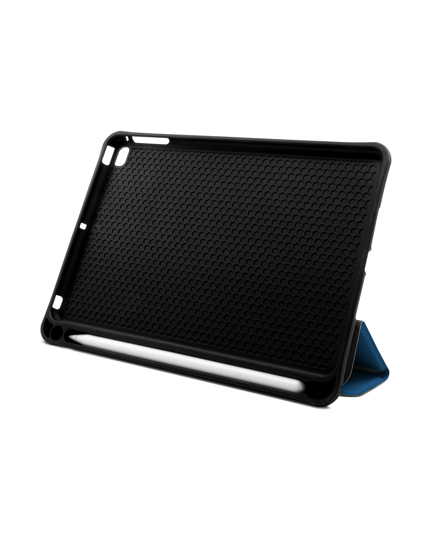 CLASSIC BLUE iPad Hülle mit Stifthalter Apple iPad mini 5 (2019): Aufgestellt im Querformat von vorne