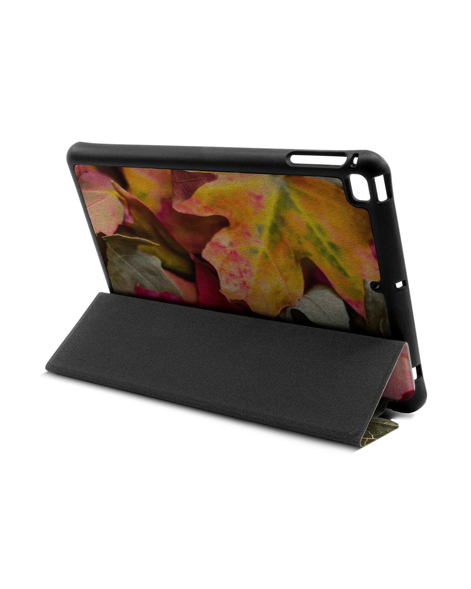 Autumn Leaves iPad Hülle mit Stifthalter Apple iPad mini 5 (2019): Aufgestellt im Querformat von hinten
