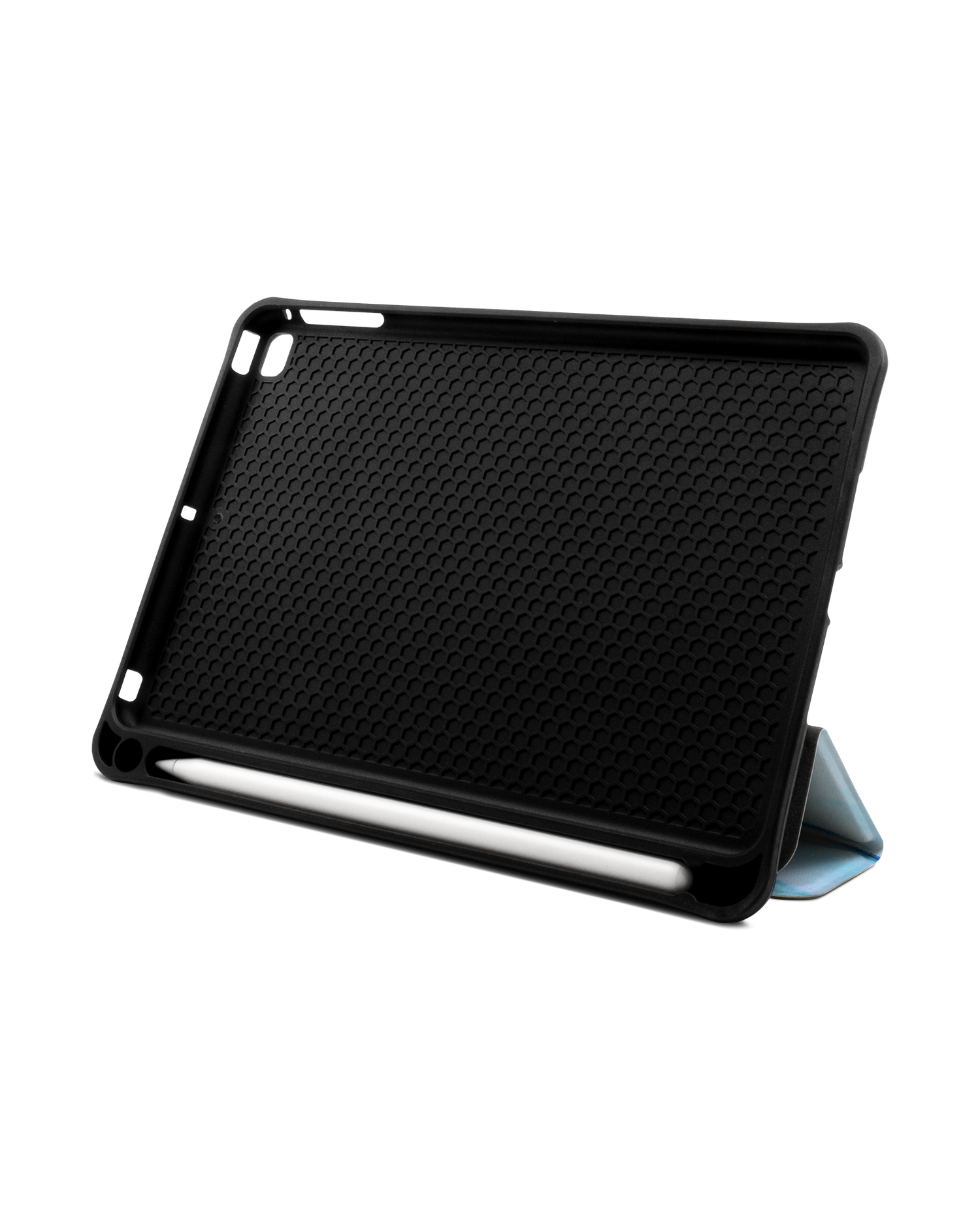 Cool Blues iPad Hülle mit Stifthalter Apple iPad mini 5 (2019): Aufgestellt im Querformat von vorne