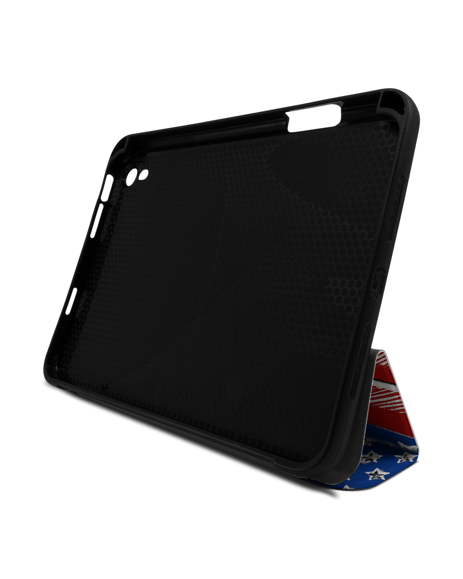 American Flag Color iPad Hülle mit Stifthalter Apple iPad mini 6 (2021): Aufgestellt im Querformat von vorne