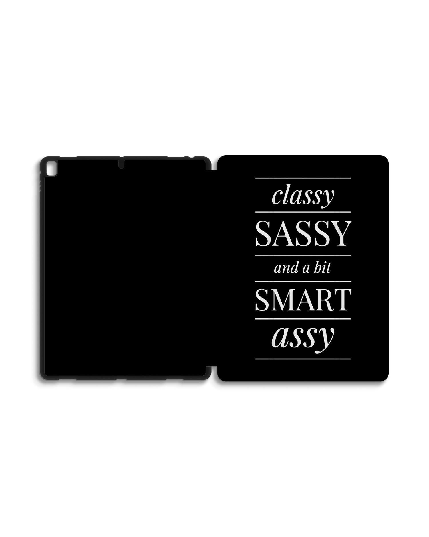Classy Sassy iPad Hülle mit Stifthalter für Apple iPad Pro 2 12.9'' (2017): Geöffnet Außenansicht