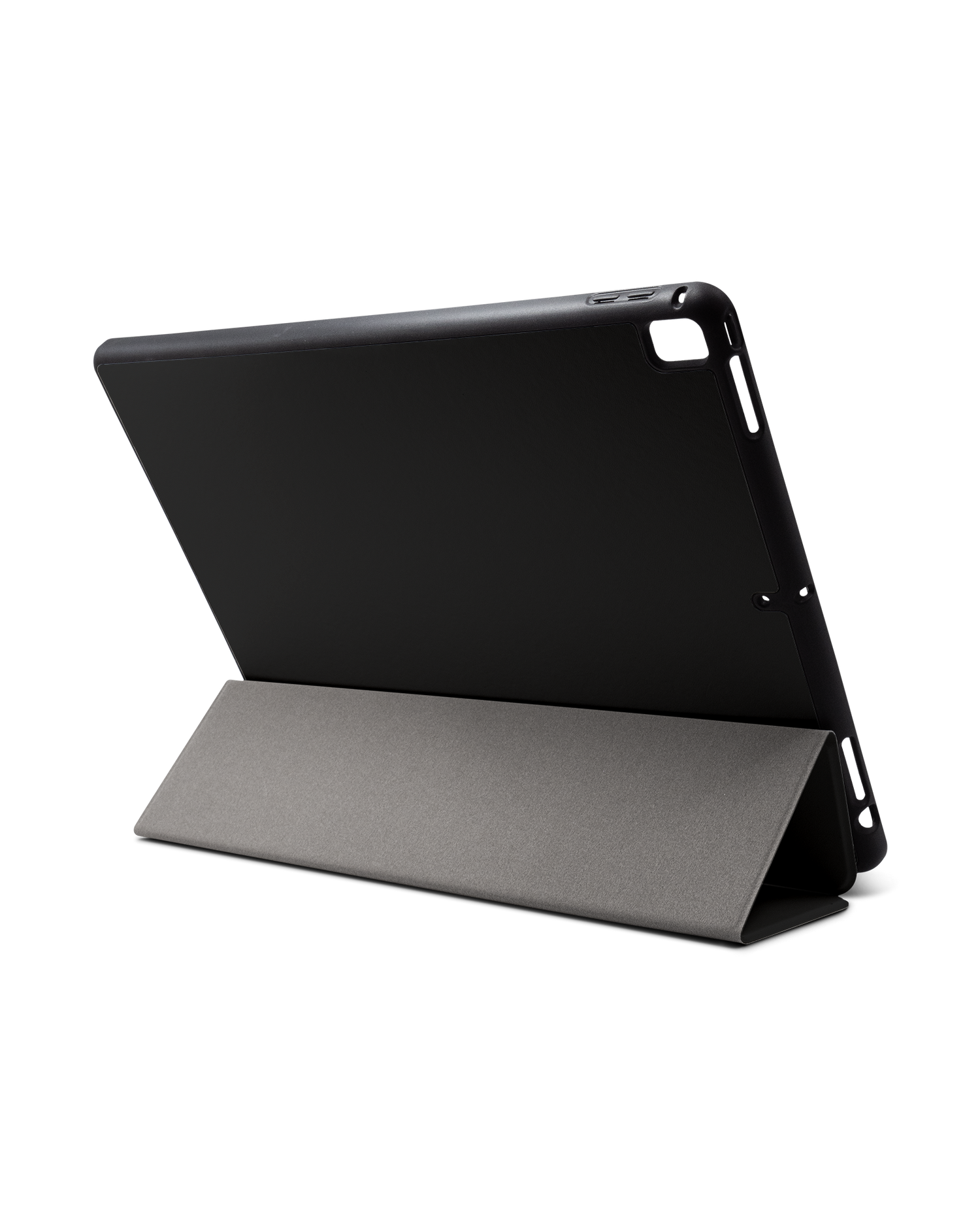 BLACK iPad Hülle mit Stifthalter für Apple iPad Pro 2 12.9'' (2017): Aufgestellt im Querformat von hinten