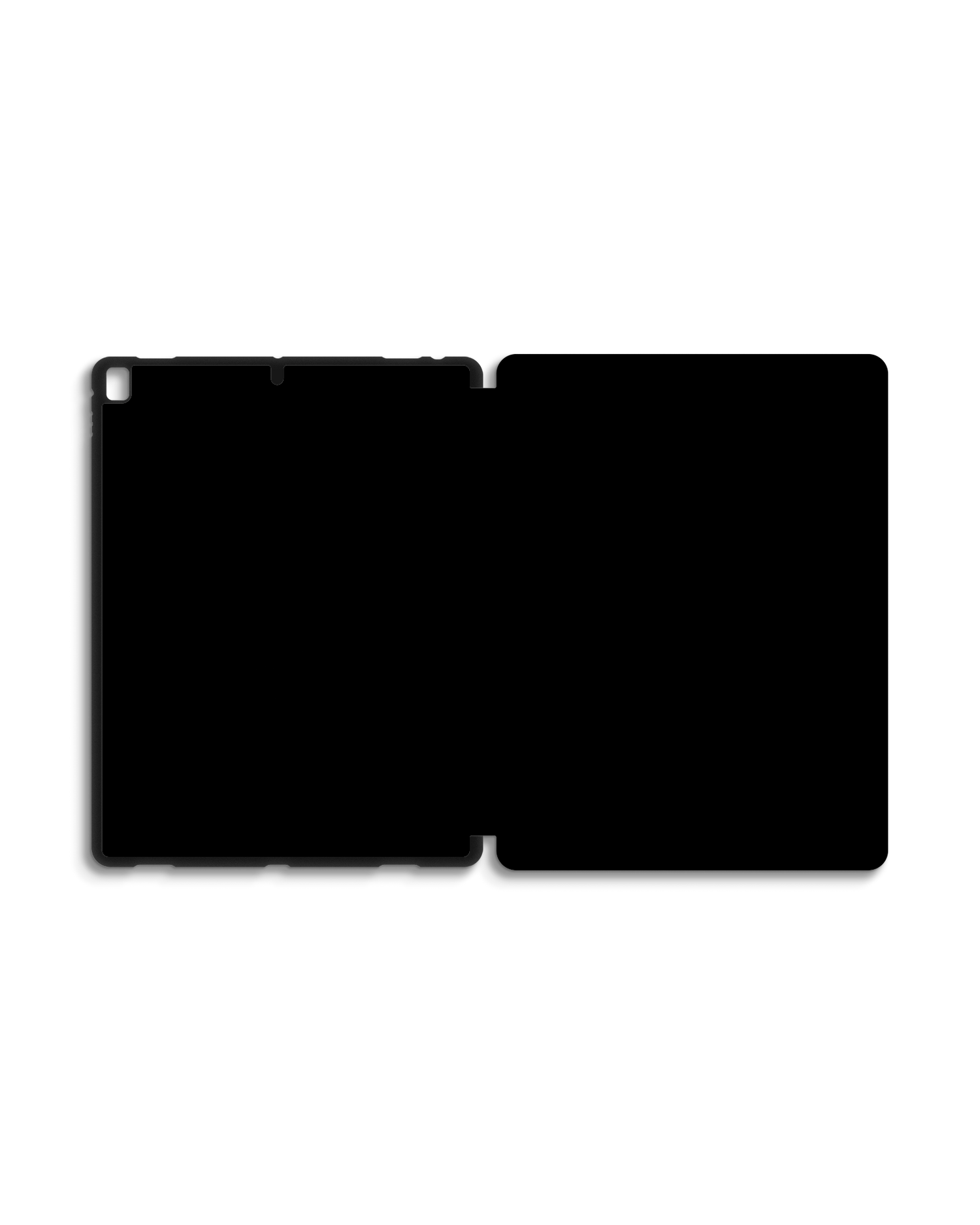 BLACK iPad Hülle mit Stifthalter für Apple iPad Pro 2 12.9'' (2017): Geöffnet Außenansicht
