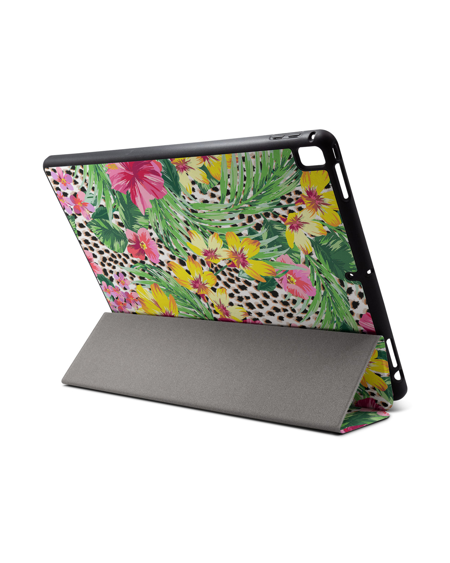 Tropical Cheetah iPad Hülle mit Stifthalter für Apple iPad Pro 2 12.9'' (2017): Aufgestellt im Querformat von hinten