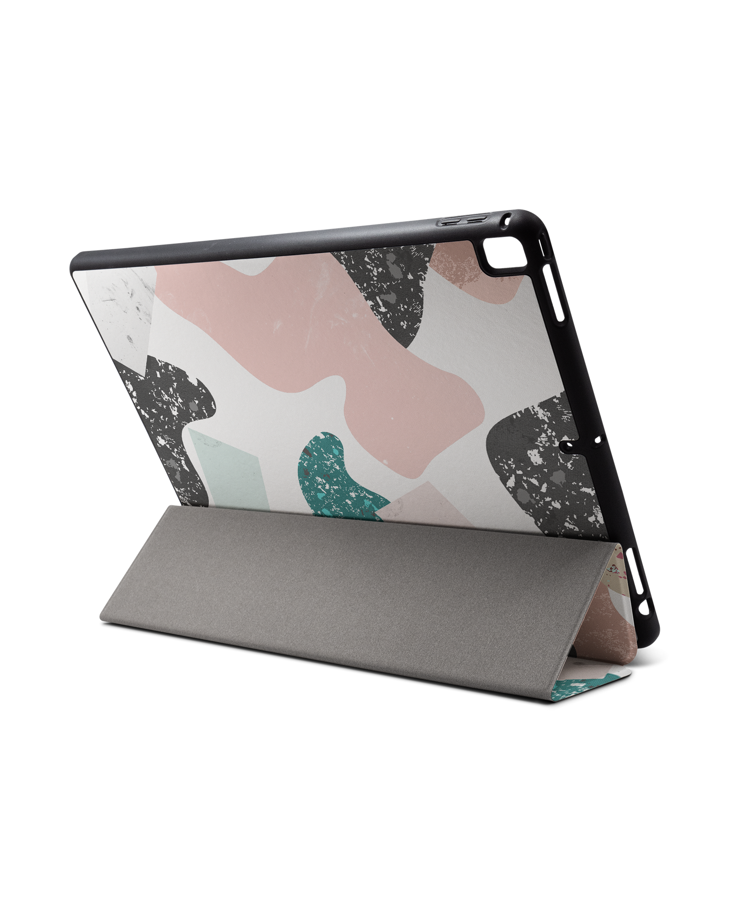 Scattered Shapes iPad Hülle mit Stifthalter für Apple iPad Pro 2 12.9'' (2017): Aufgestellt im Querformat von hinten