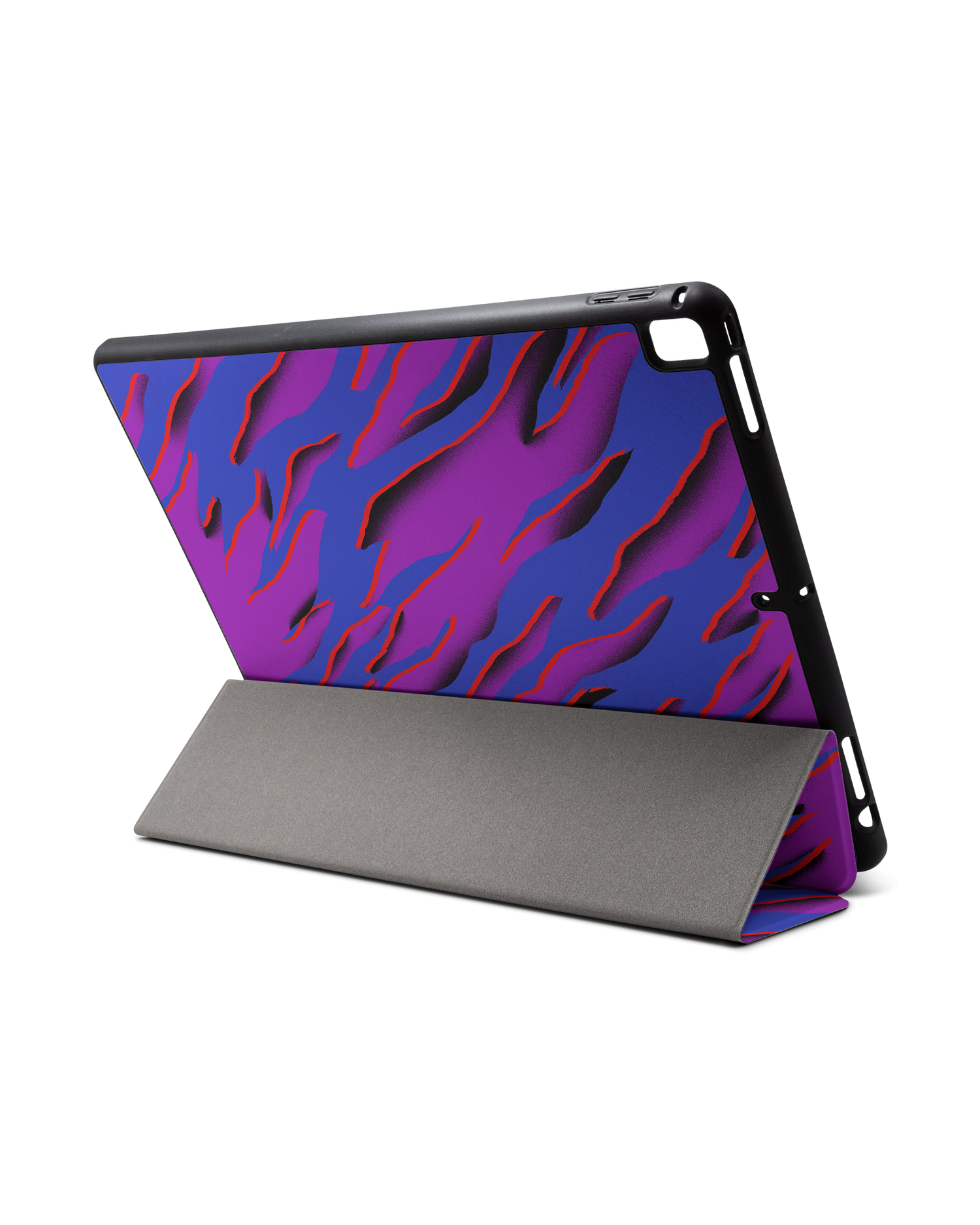 Electric Ocean 2 iPad Hülle mit Stifthalter für Apple iPad Pro 2 12.9'' (2017): Aufgestellt im Querformat von hinten