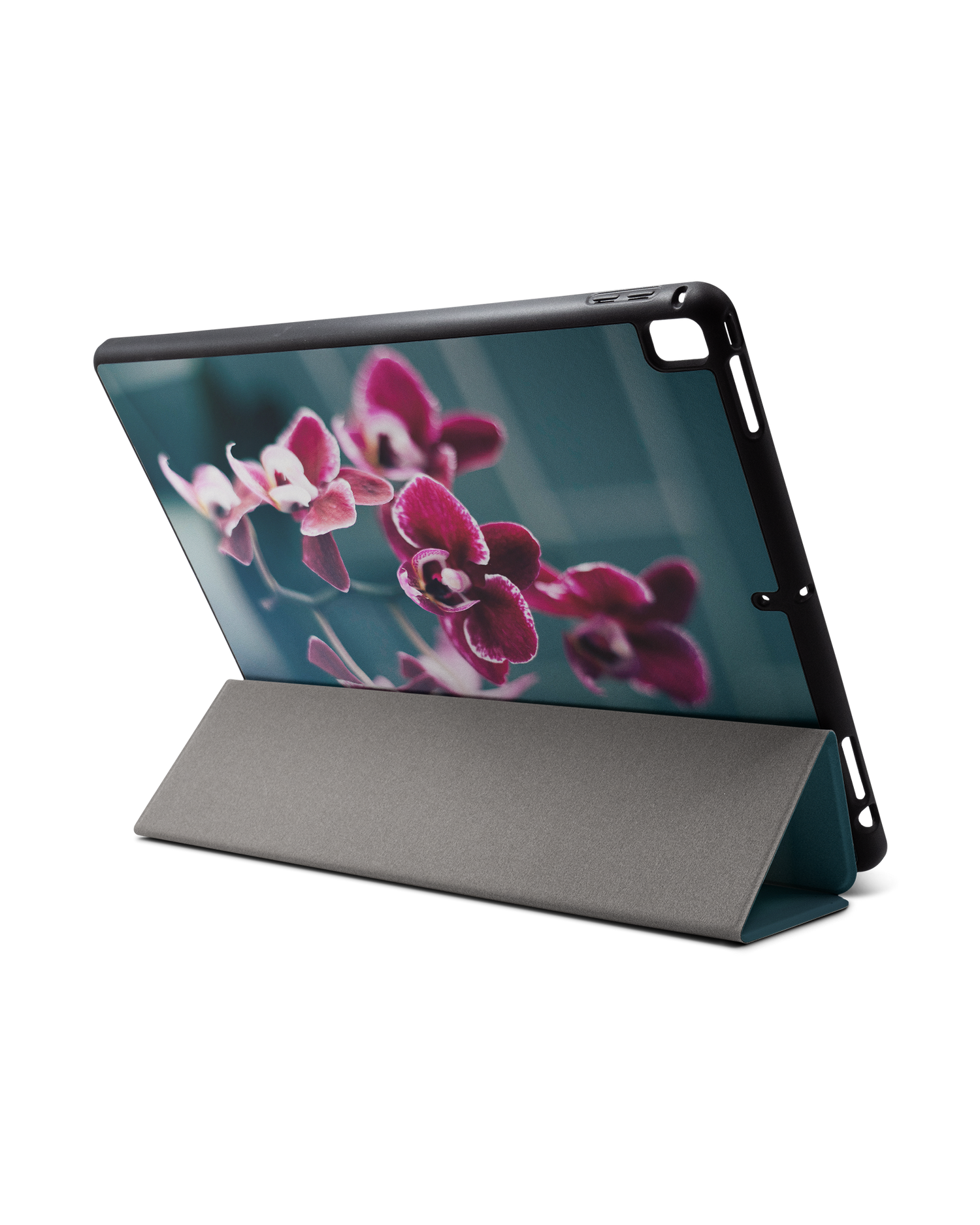 Orchid iPad Hülle mit Stifthalter für Apple iPad Pro 2 12.9'' (2017): Aufgestellt im Querformat von hinten