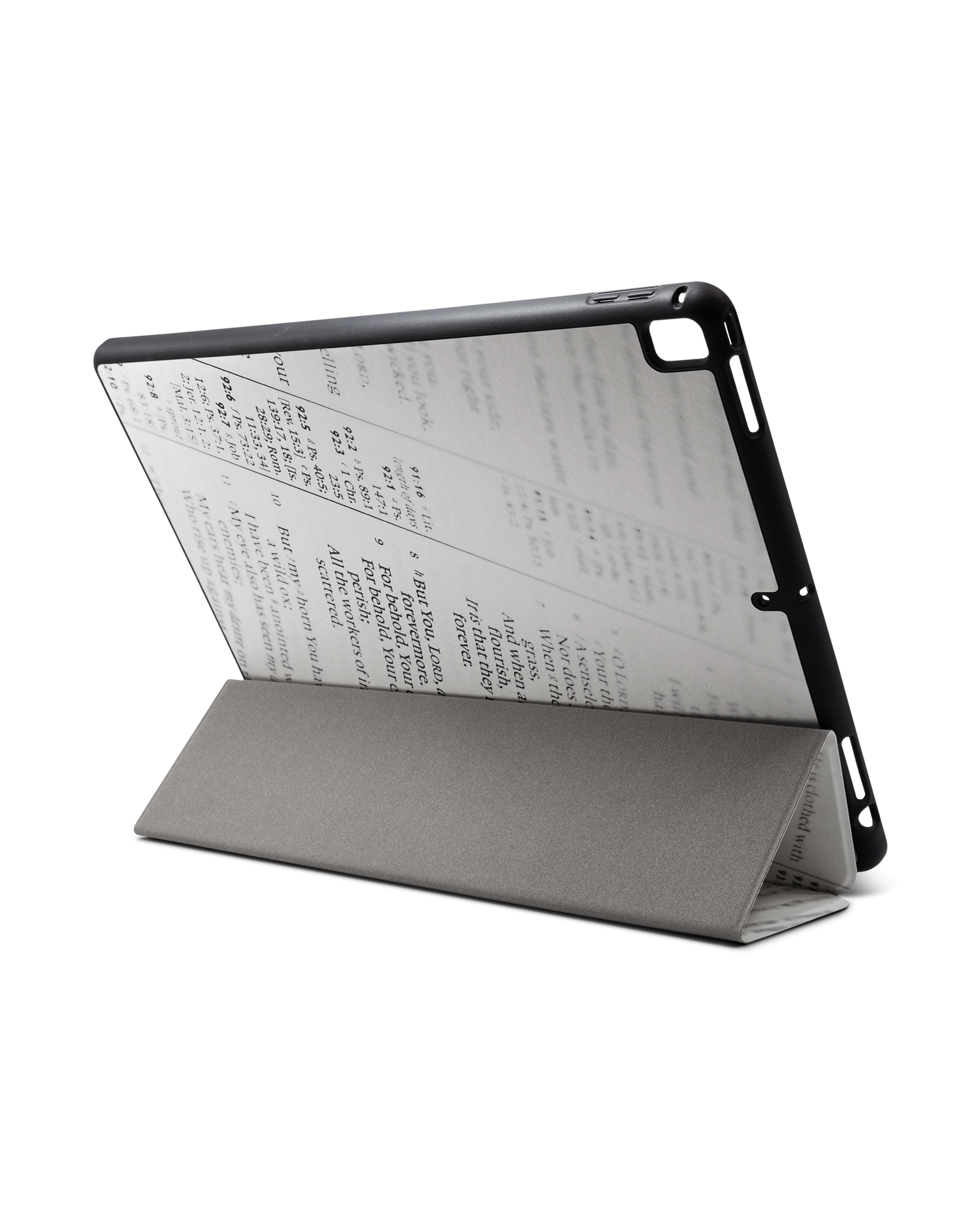 Bible Verse iPad Hülle mit Stifthalter für Apple iPad Pro 2 12.9'' (2017): Aufgestellt im Querformat von hinten