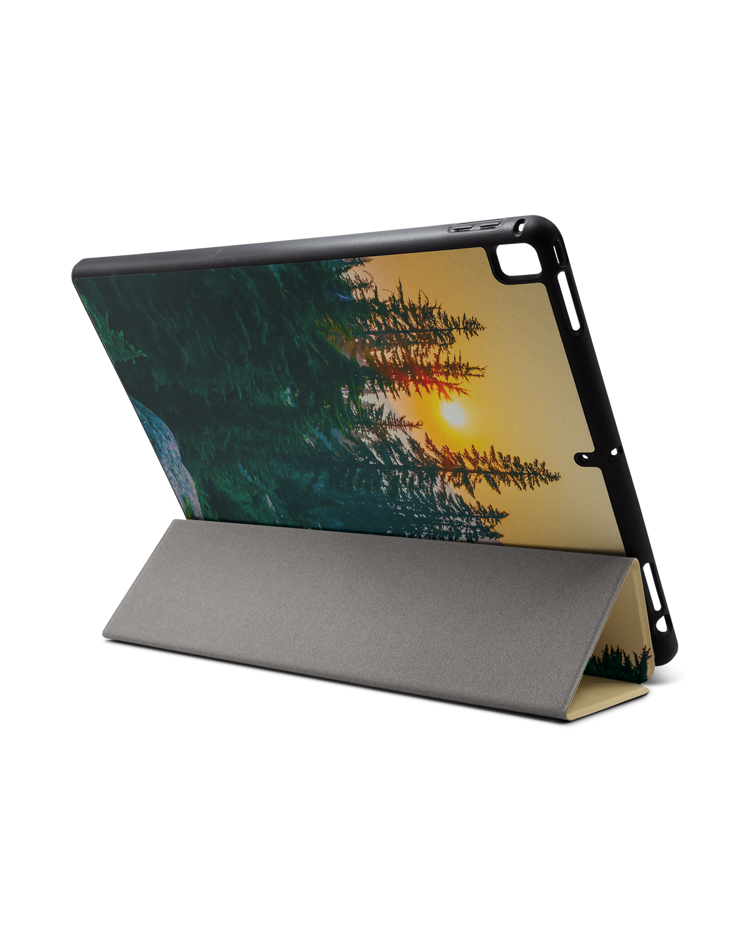 Forest iPad Hülle mit Stifthalter für Apple iPad Pro 2 12.9'' (2017): Aufgestellt im Querformat von hinten