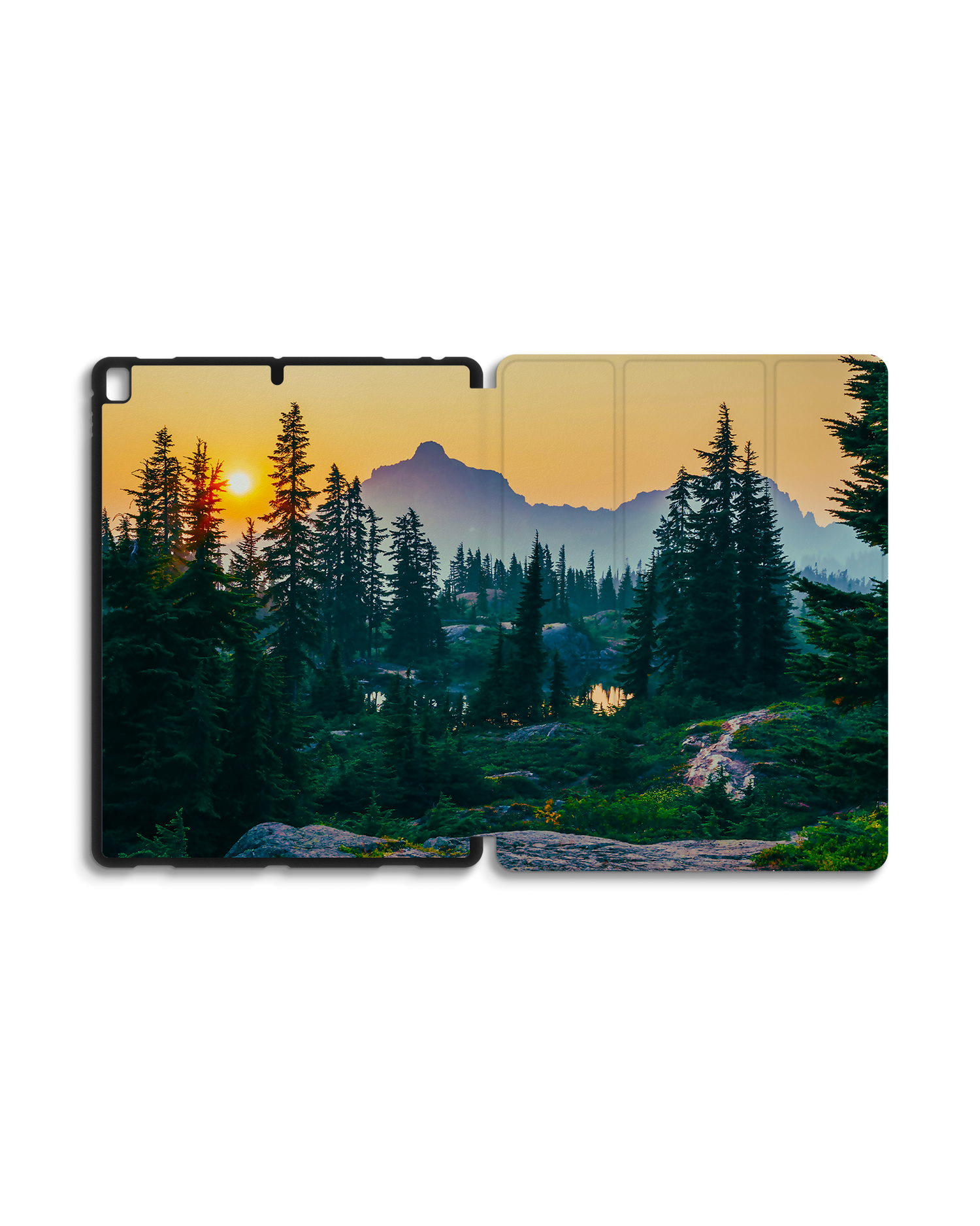 Forest iPad Hülle mit Stifthalter für Apple iPad Pro 2 12.9'' (2017): Geöffnet Außenansicht