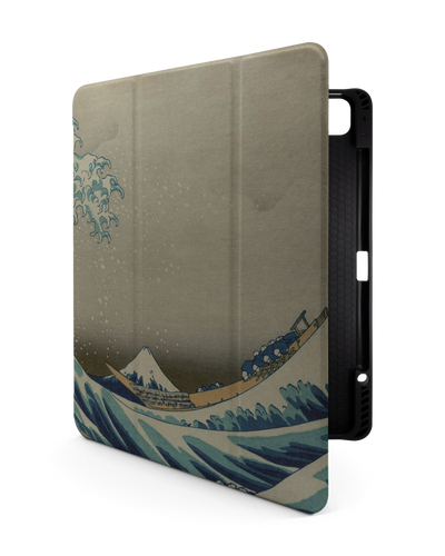 Great Wave Off Kanagawa By Hokusai iPad Hülle mit Stifthalter für Apple iPad Pro 6 12.9" (2022), Apple iPad Pro 5 12.9" (2021), Apple iPad Pro 4 12.9" (2020)