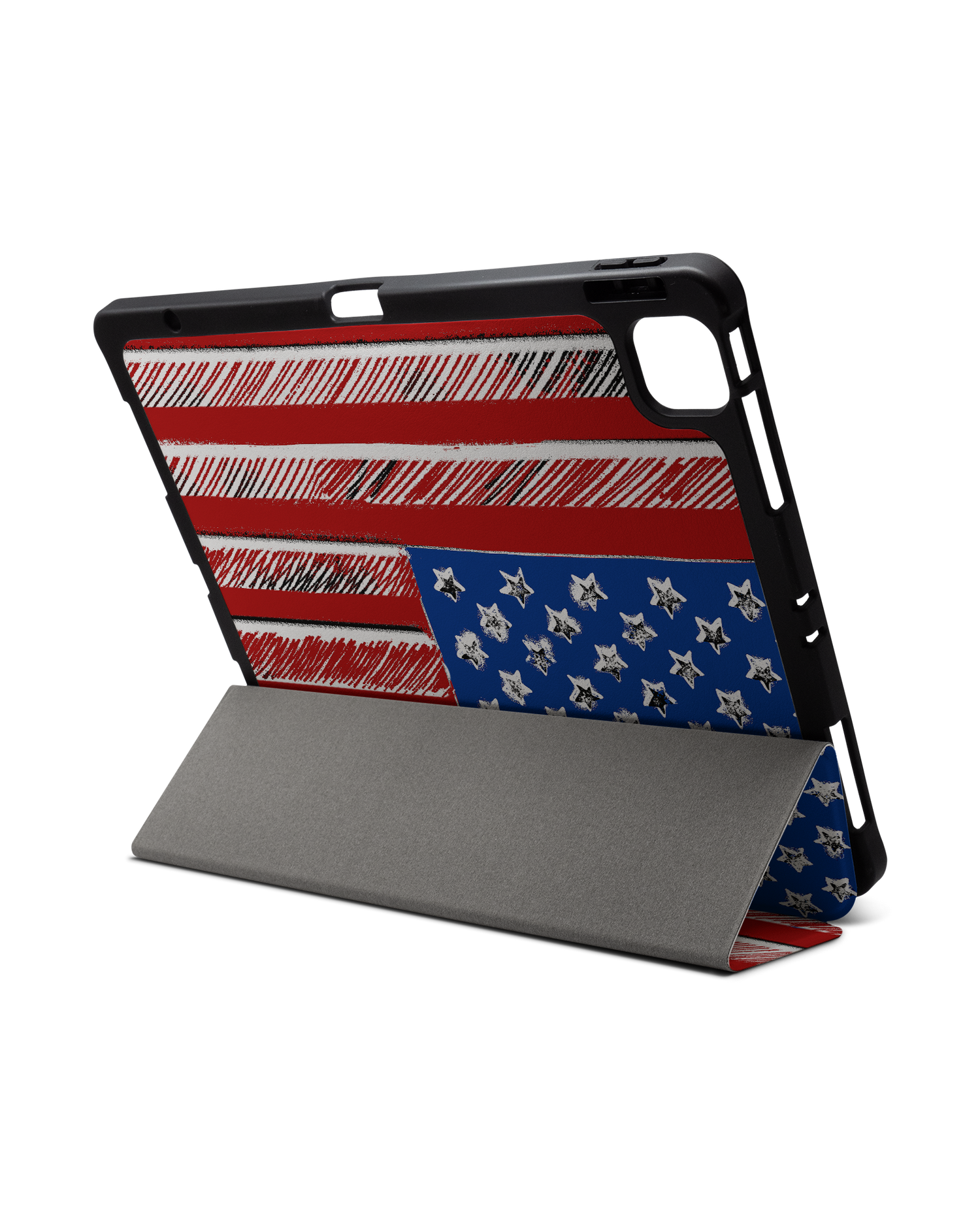 American Flag Color iPad Hülle mit Stifthalter für Apple iPad Pro 6 12.9