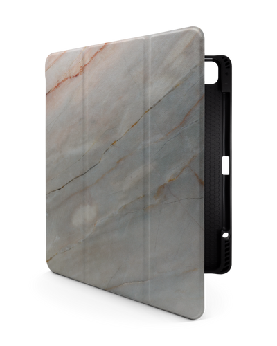 Mother of Pearl Marble iPad Hülle mit Stifthalter für Apple iPad Pro 6 12.9" (2022), Apple iPad Pro 5 12.9" (2021), Apple iPad Pro 4 12.9" (2020)