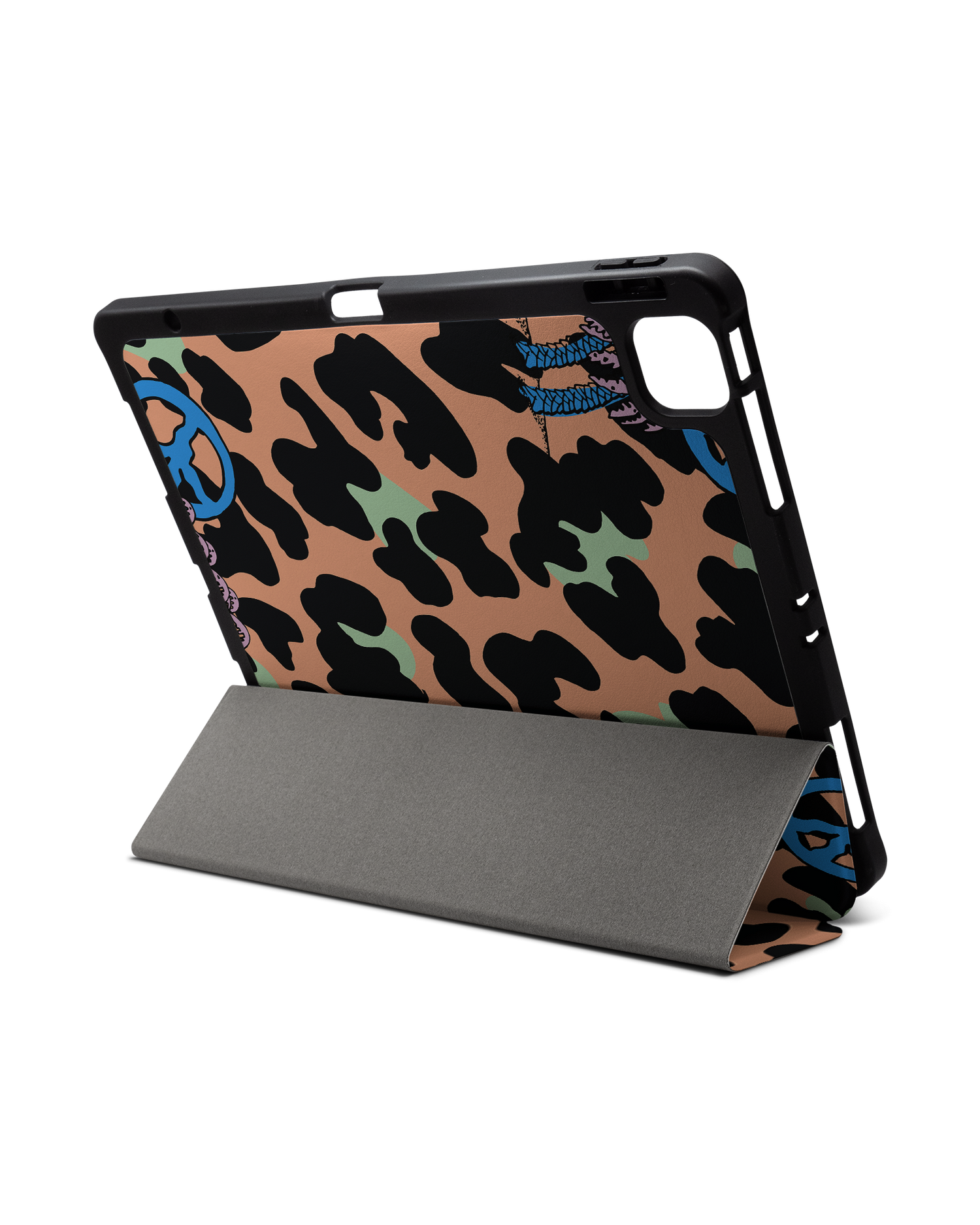 Leopard Peace Palms iPad Hülle mit Stifthalter für Apple iPad Pro 6 12.9