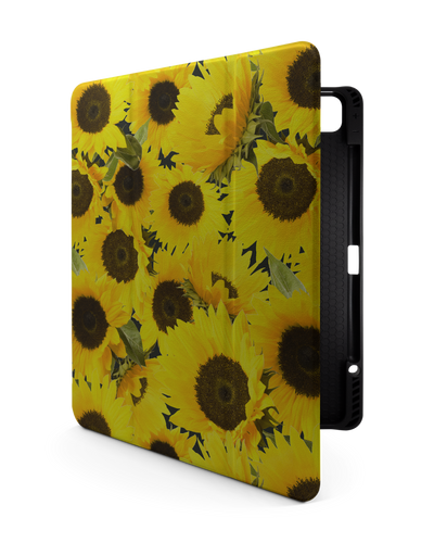 Sunflowers iPad Hülle mit Stifthalter für Apple iPad Pro 6 12.9" (2022), Apple iPad Pro 5 12.9" (2021), Apple iPad Pro 4 12.9" (2020)