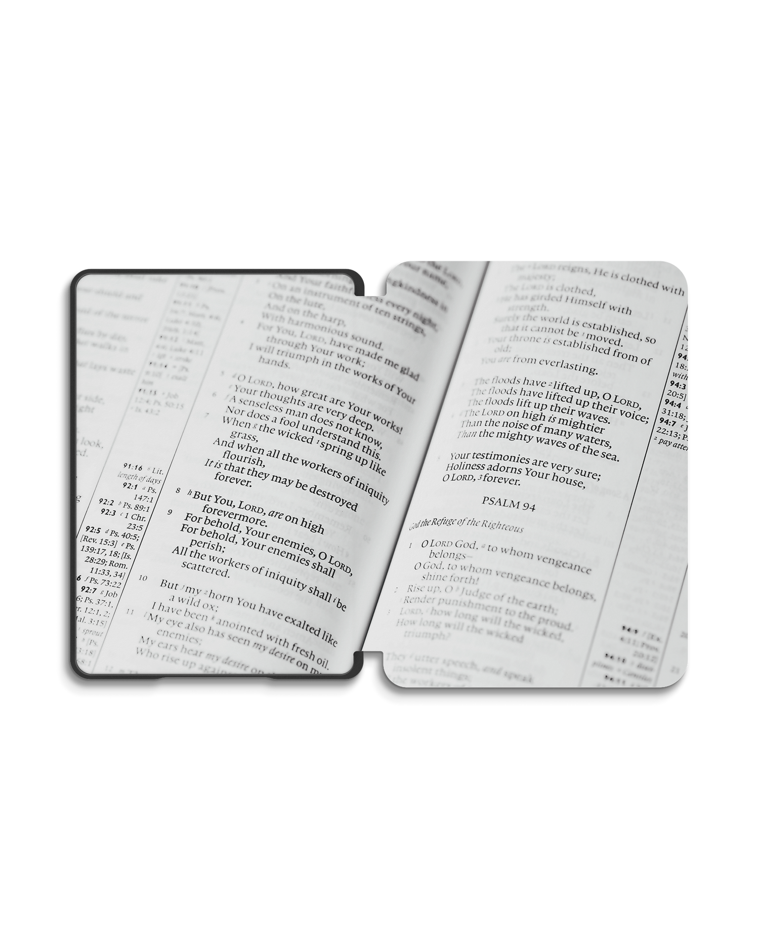 Bible Verse eBook Reader Smart Case für Amazon New Kindle (2019): Geöffnet Außenansicht