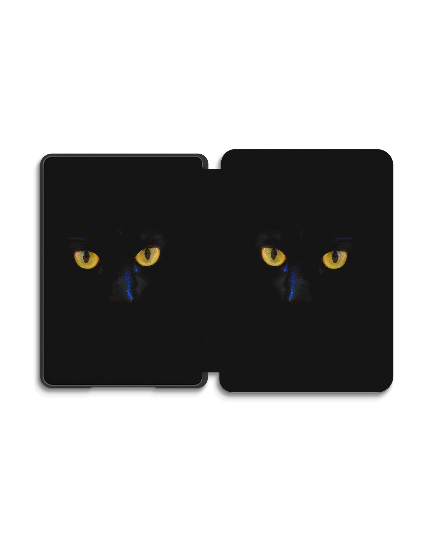 Black Cat eBook Reader Smart Case für Amazon New Kindle (2019): Geöffnet Außenansicht