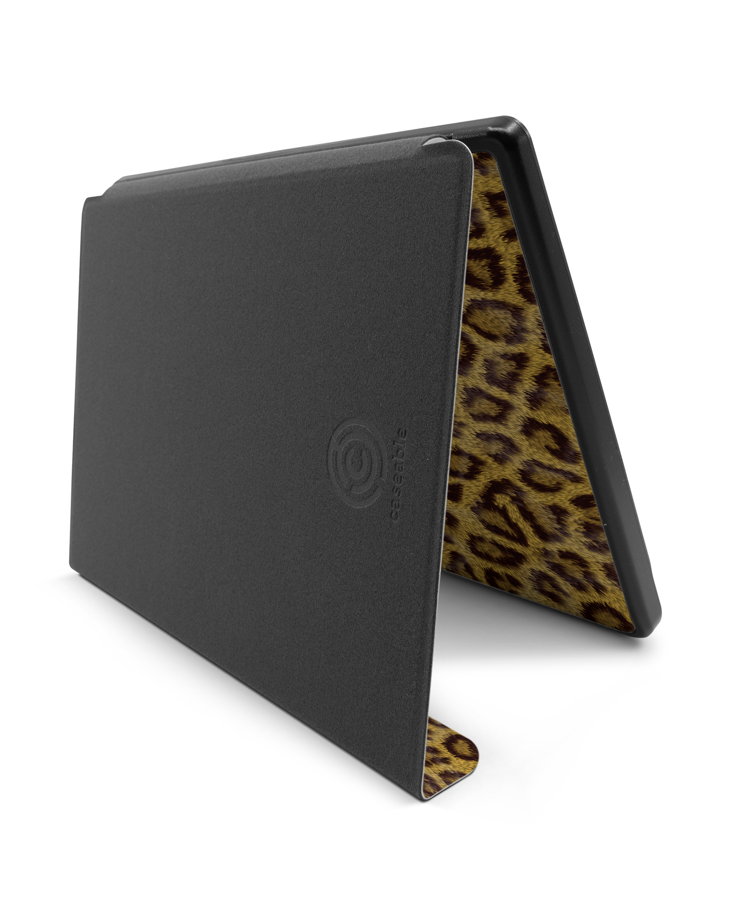 Leopard Skin eBook Reader Smart Case für tolino epos 2: Aufgestellt im Querformat