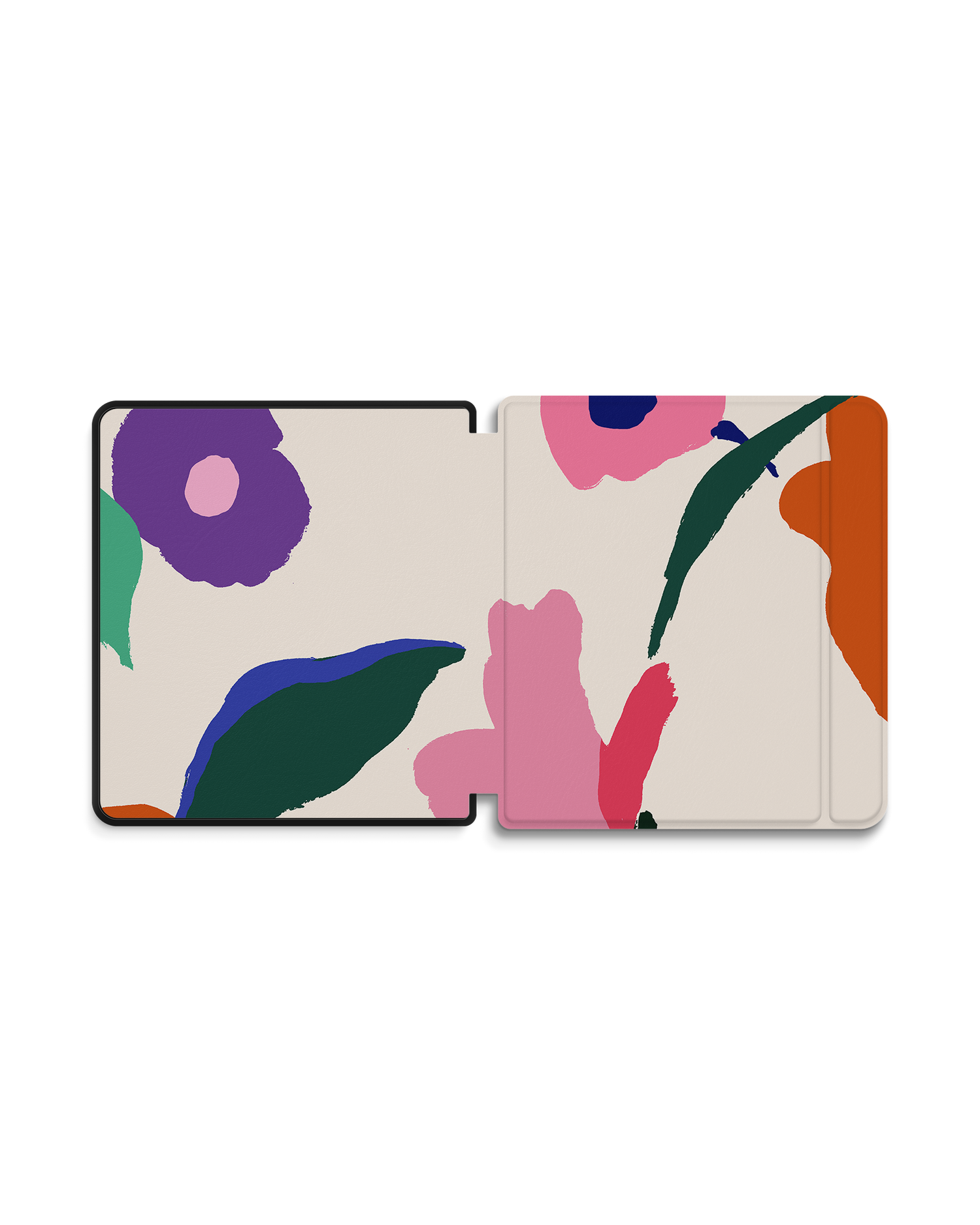 Handpainted Blooms eBook Reader Smart Case für tolino epos 2: Geöffnet Außenansicht