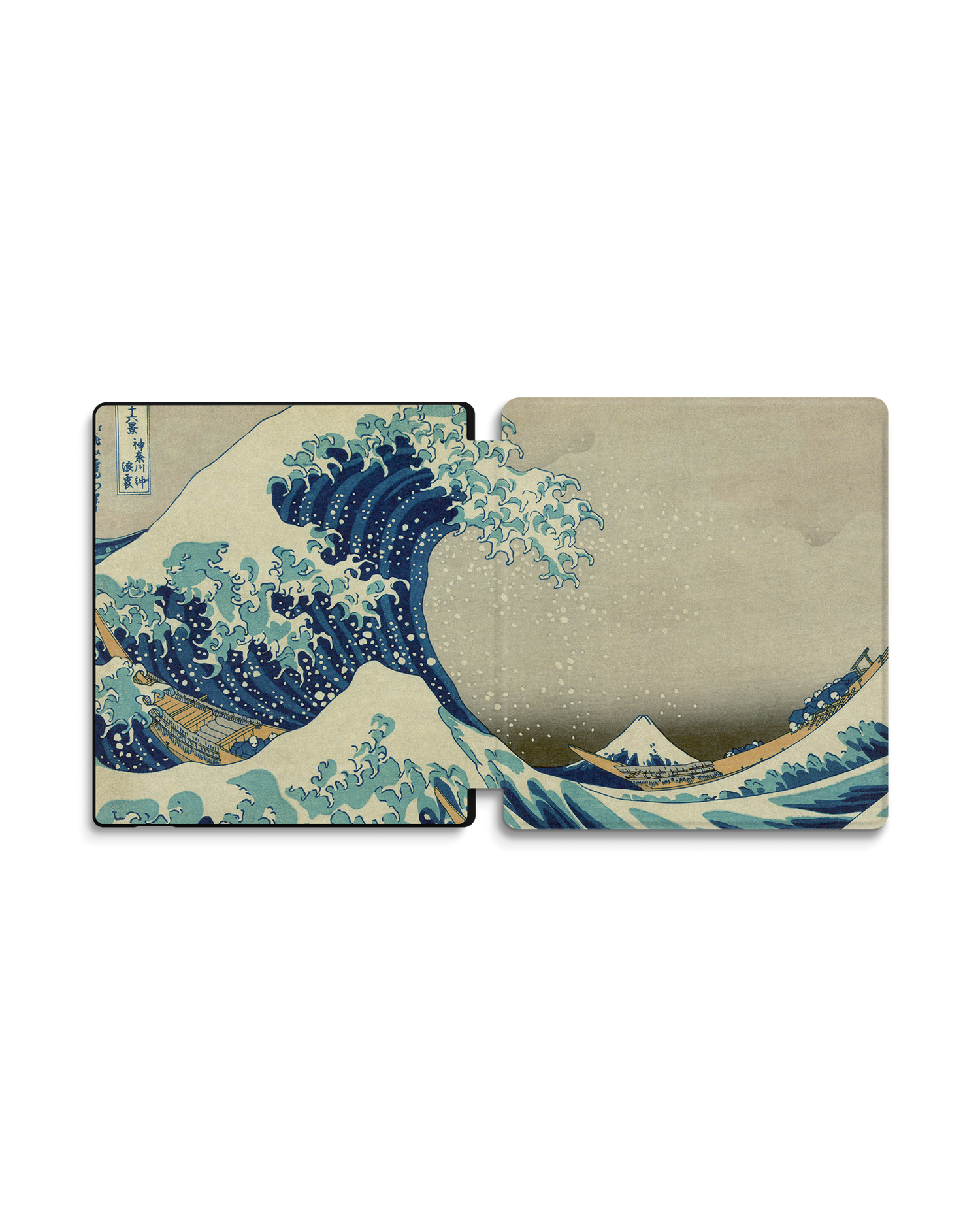 Great Wave Off Kanagawa By Hokusai eBook Reader Smart Case für Amazon Kindle Oasis: Geöffnet Außenansicht