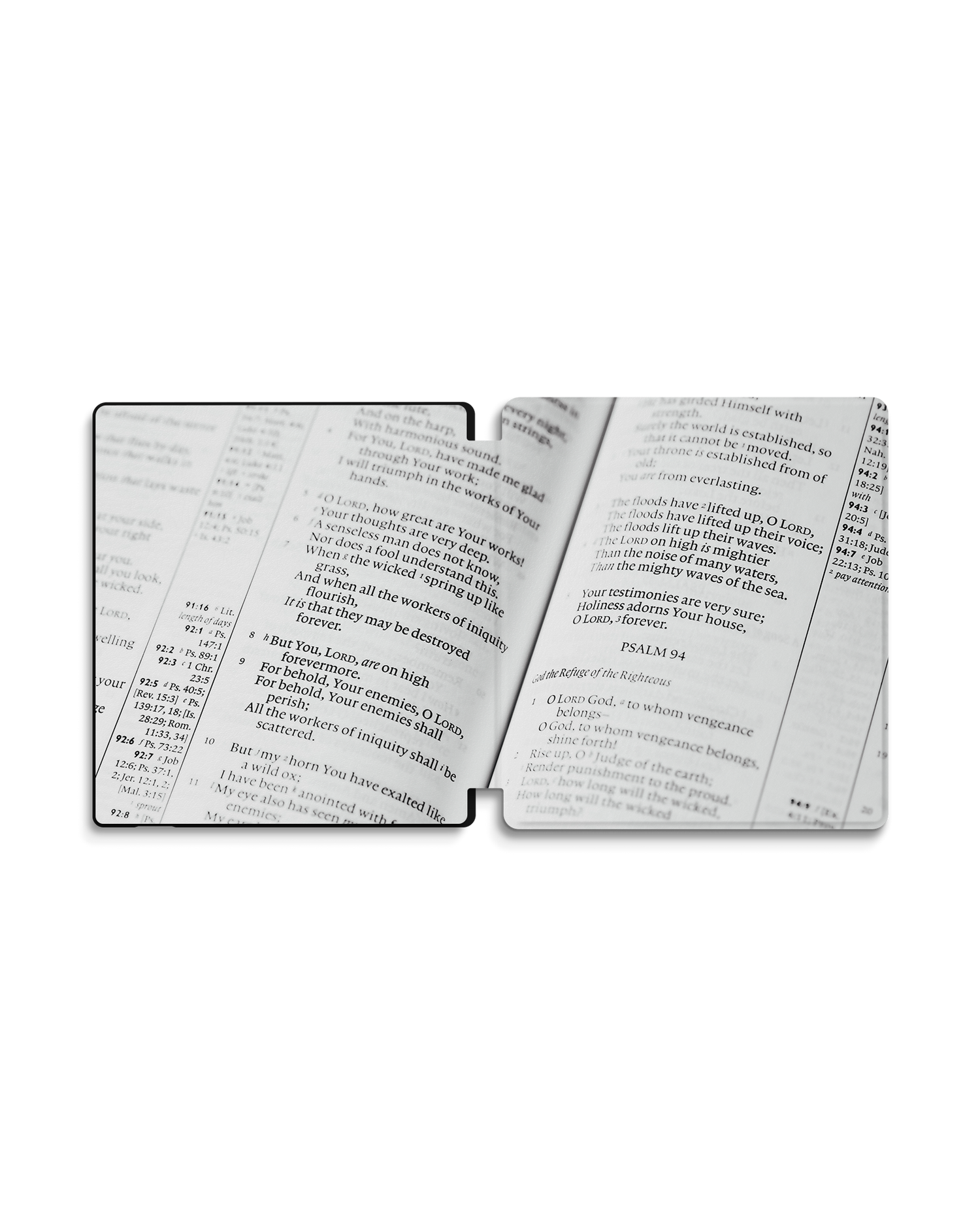 Bible Verse eBook Reader Smart Case für Amazon Kindle Oasis: Geöffnet Außenansicht