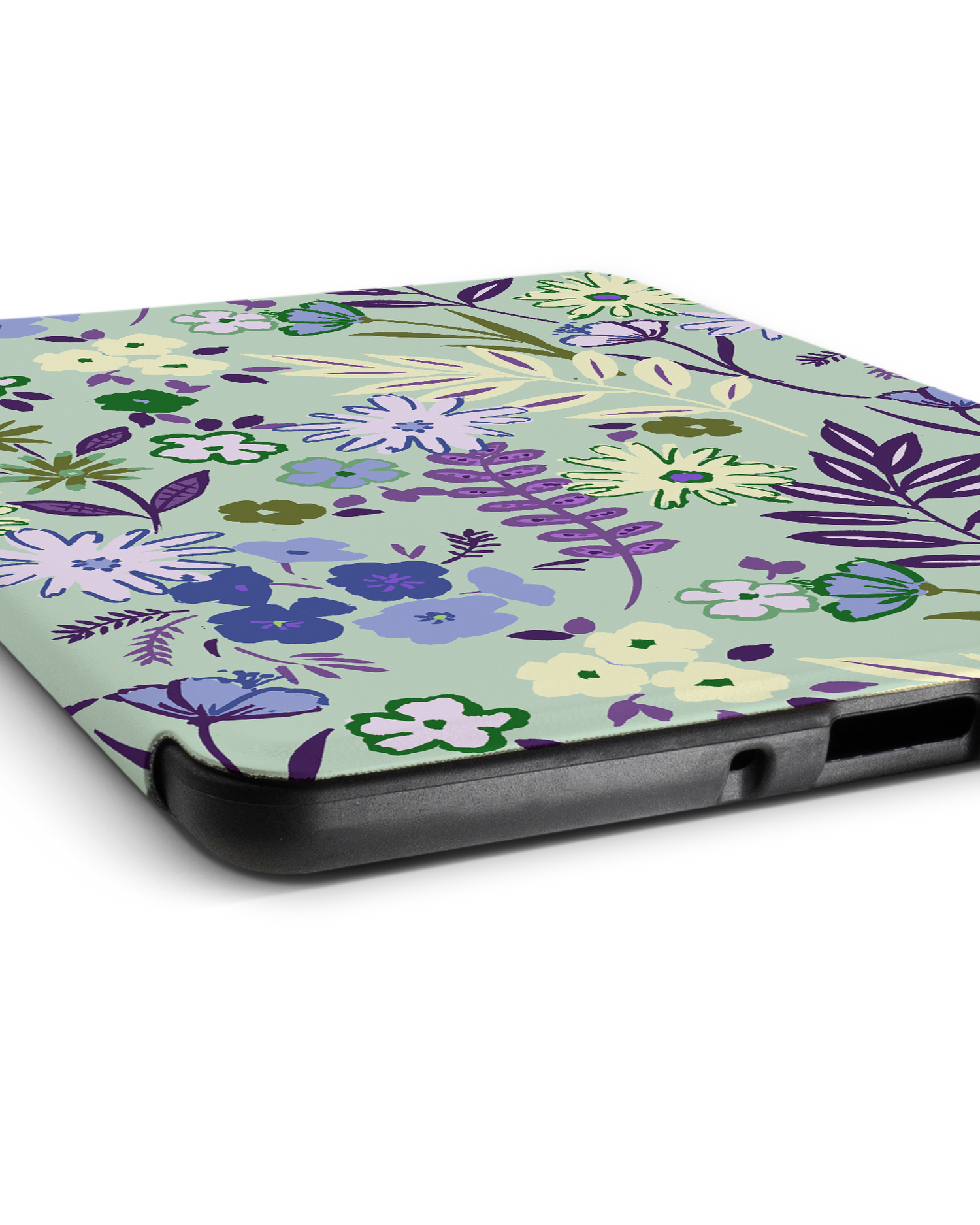 Pretty Purple Flowers eBook-Reader Smart Case für Amazon Kindle Paperwhite 5 (2021), Amazon Kindle Paperwhite 5 Signature Edition (2021): Liegend