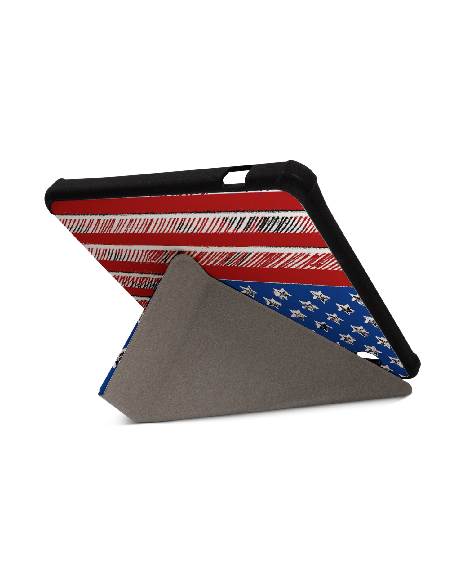 American Flag Color eBook-Reader Smart Case für tolino vision 5 (2019): Aufgestellt im Querformat