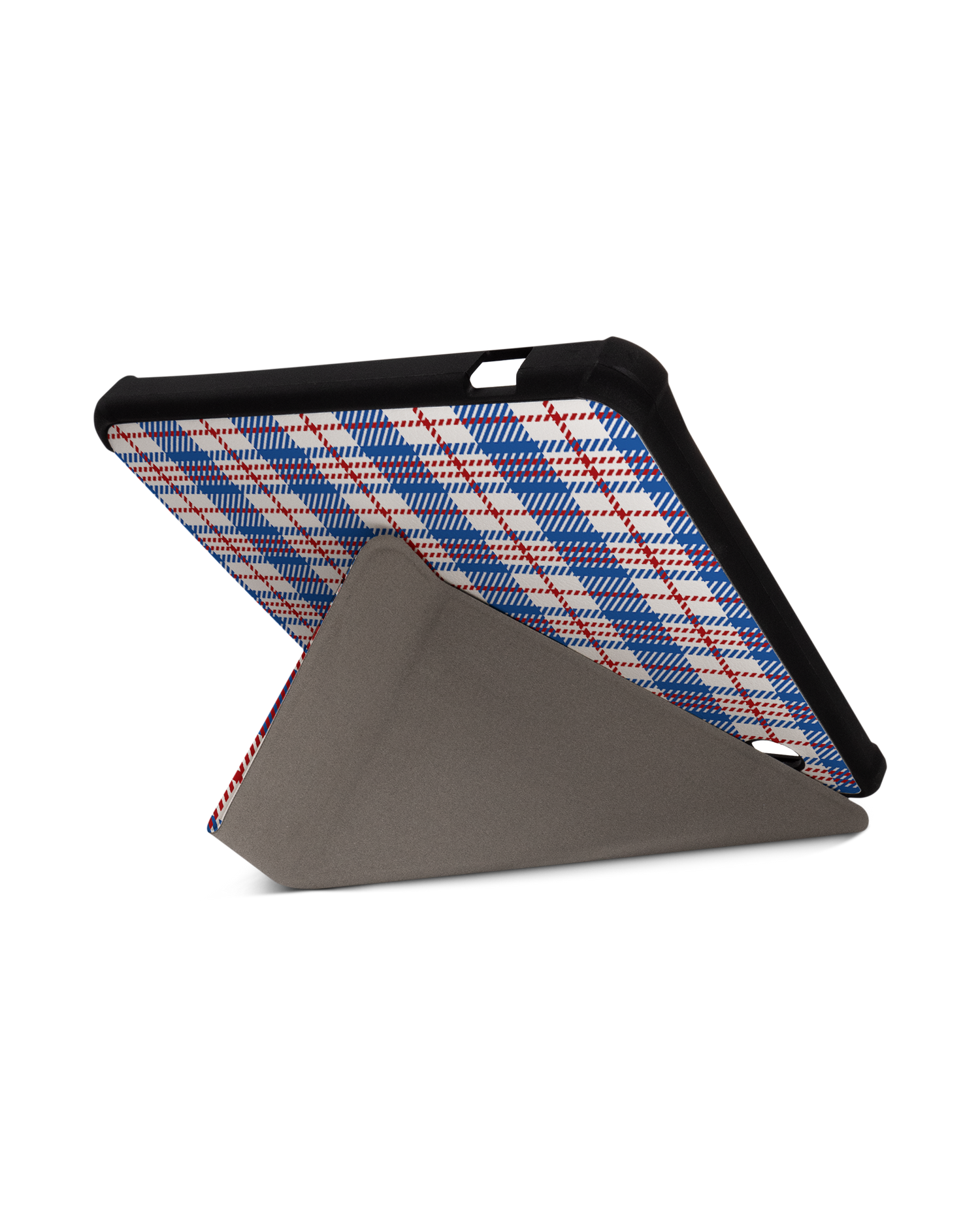 Plaid Market Bag eBook-Reader Smart Case für tolino vision 5 (2019): Aufgestellt im Querformat