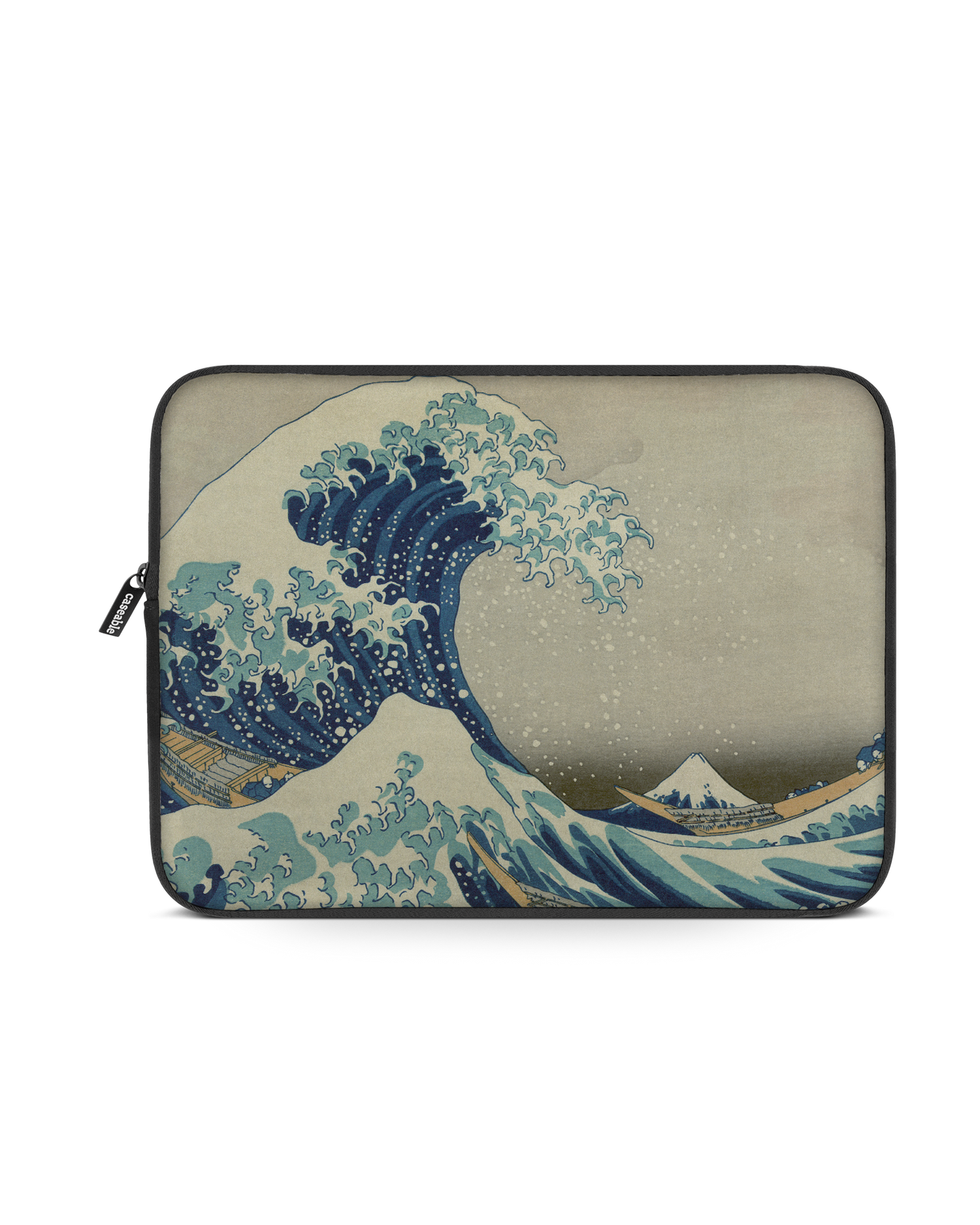 Great Wave Off Kanagawa By Hokusai Laptophülle 13 Zoll: Vorderansicht