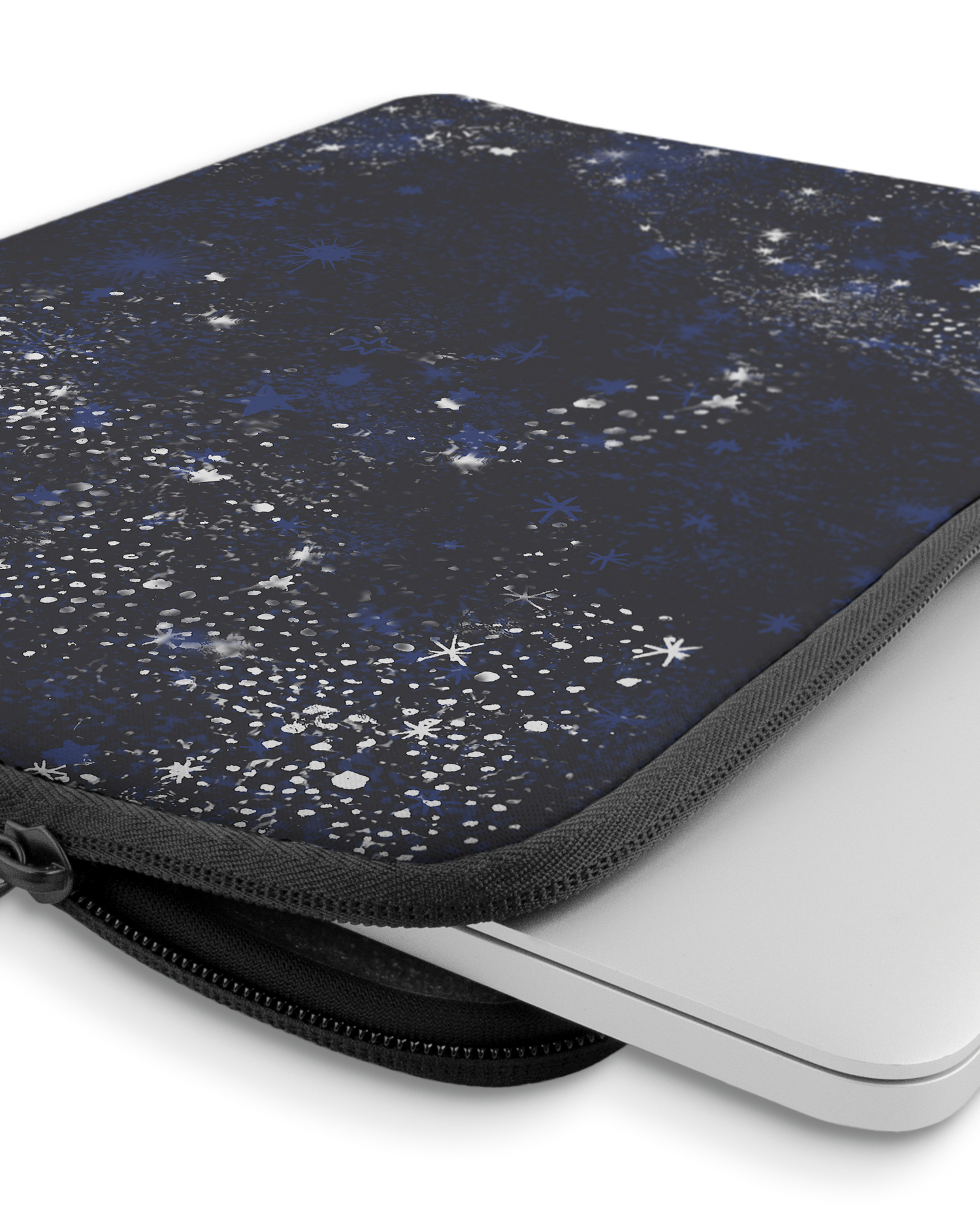Starry Night Sky Laptophülle 13-14 Zoll mit Gerät im Inneren